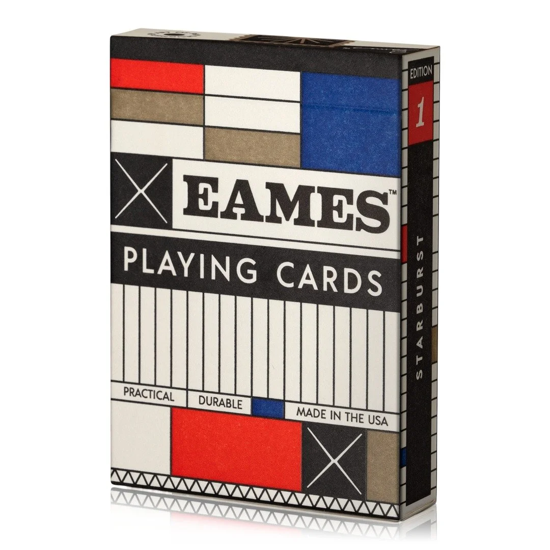 Eames "Starburst" Playing Cards Red