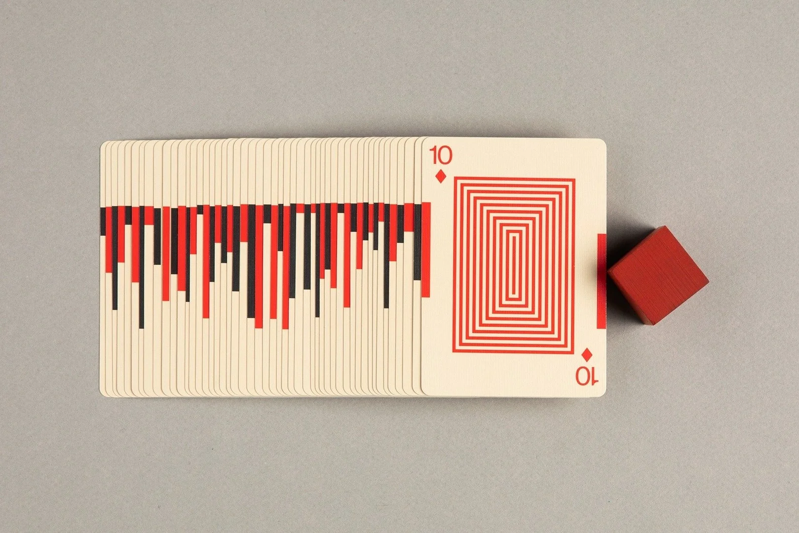 Eames "Starburst" Playing Cards Red