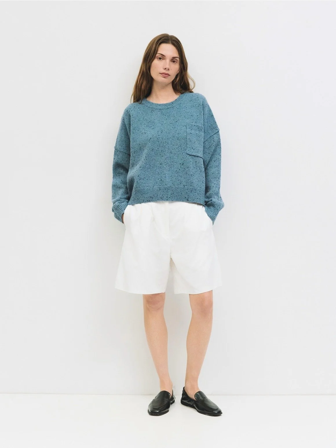 The Beck Sweater Blue Confetti