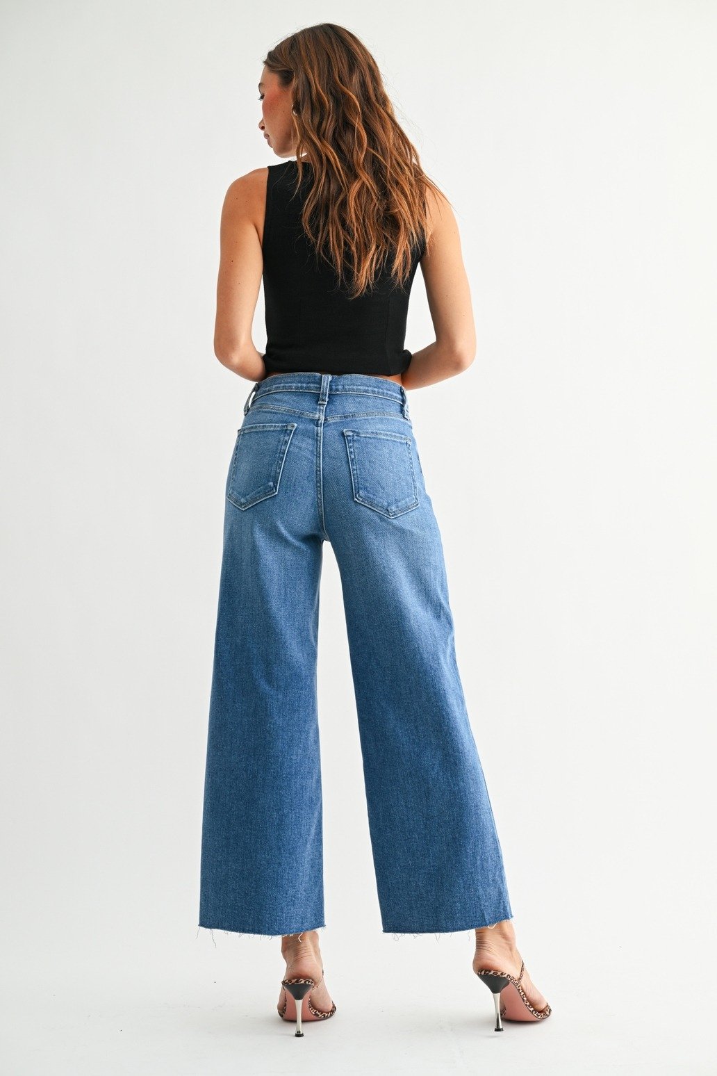 Scissor Cut Wide Leg Medium Denim