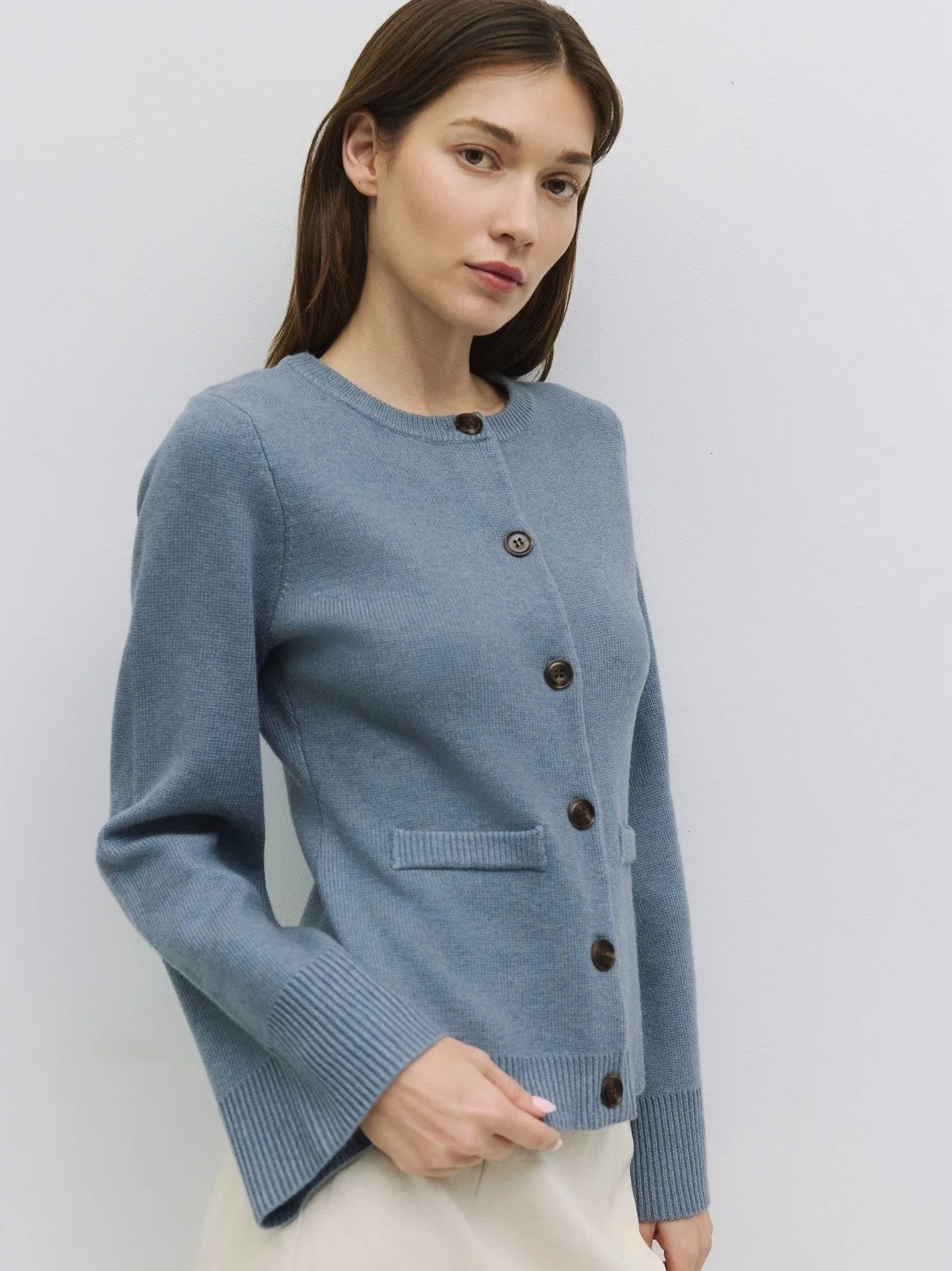 The Tyler Cardigan Cornflower