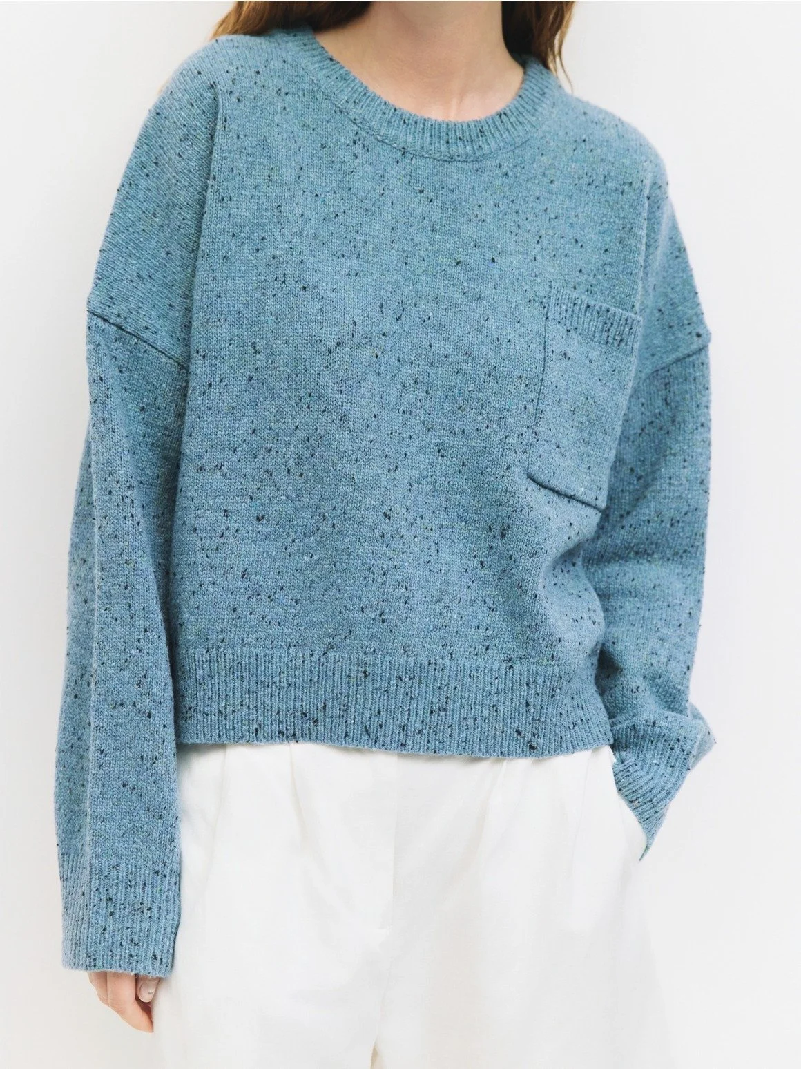 The Beck Sweater Blue Confetti