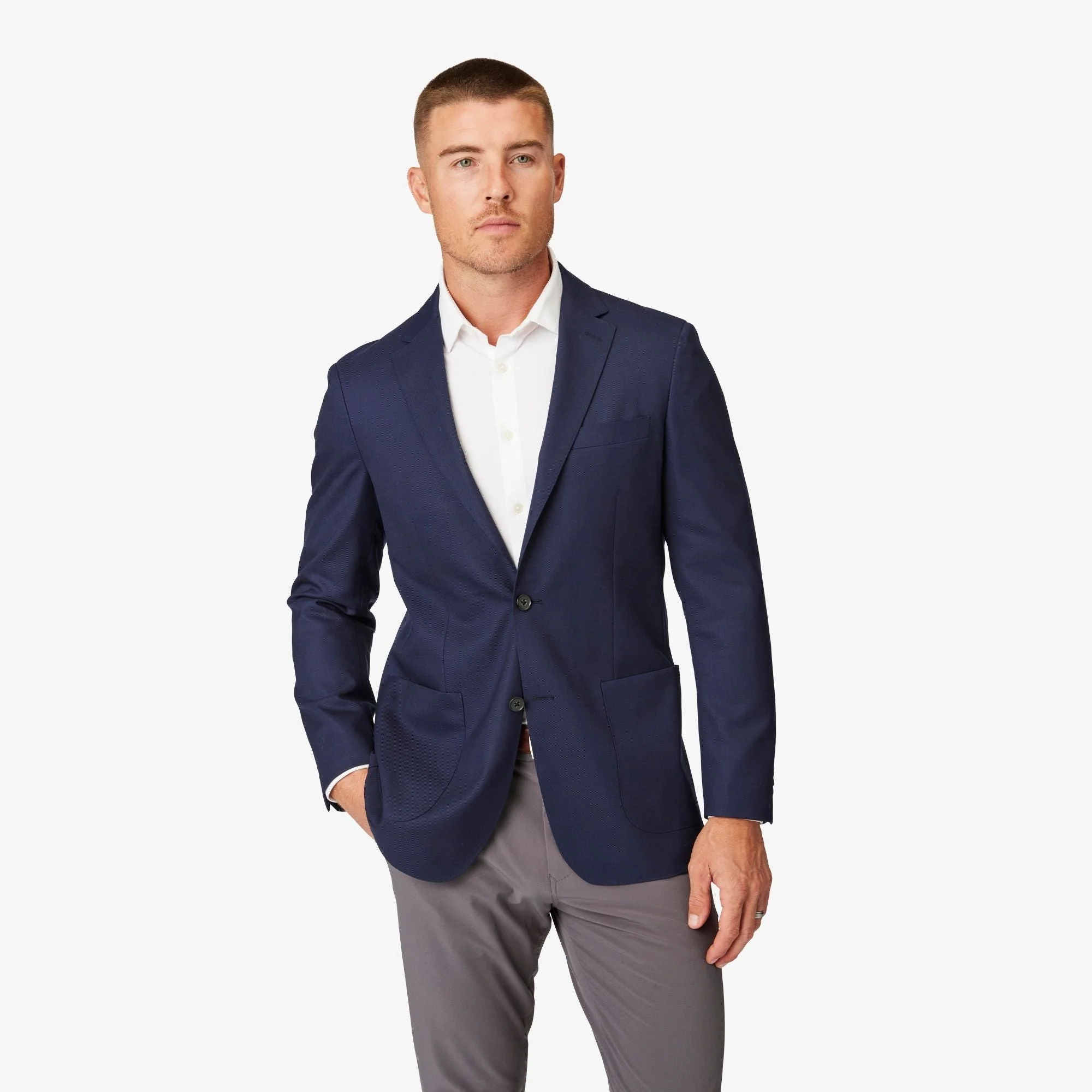 Mizzen + Main Lavelle Blazer Navy Blue