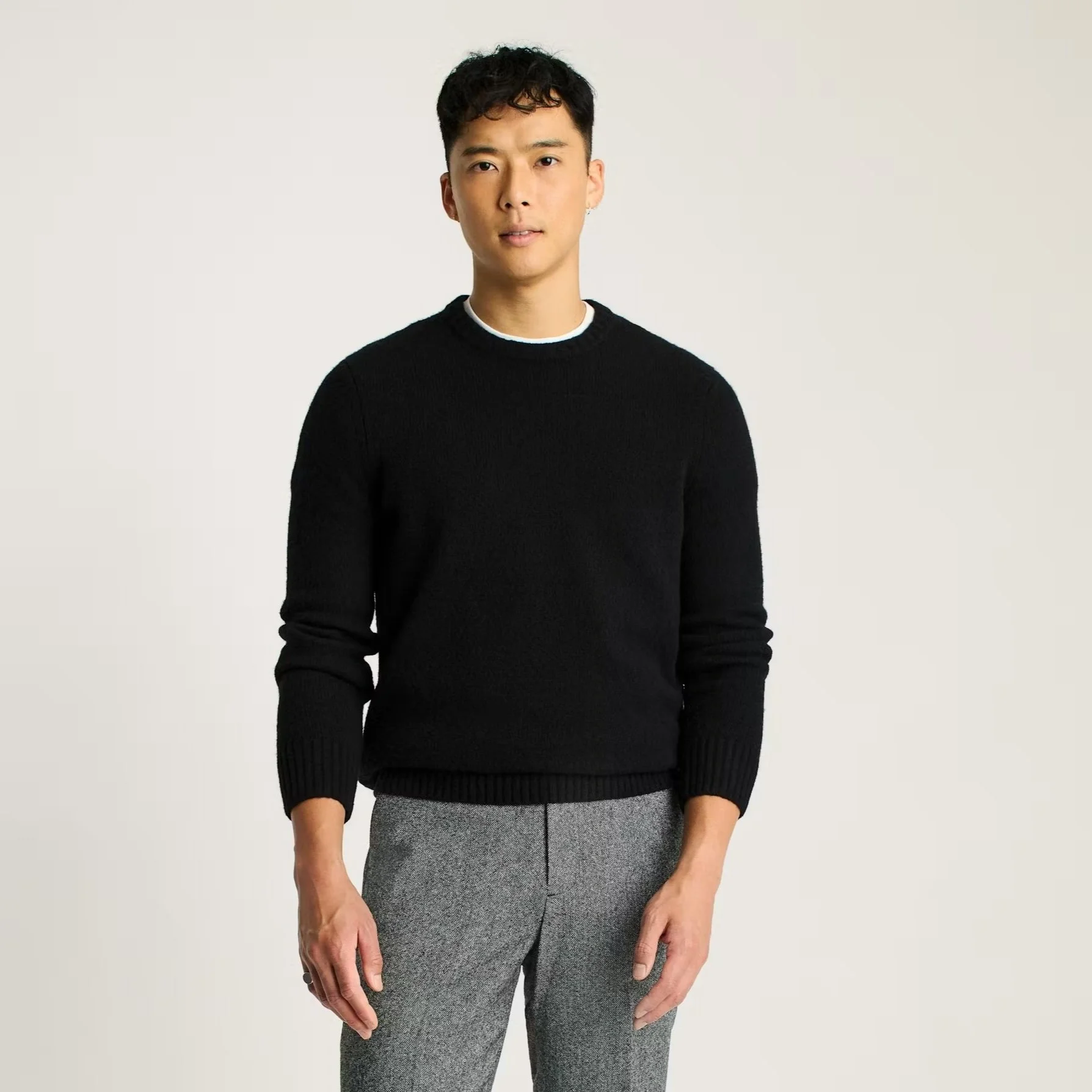 Bonobos Boucle LS Crew Neck Sweater Black