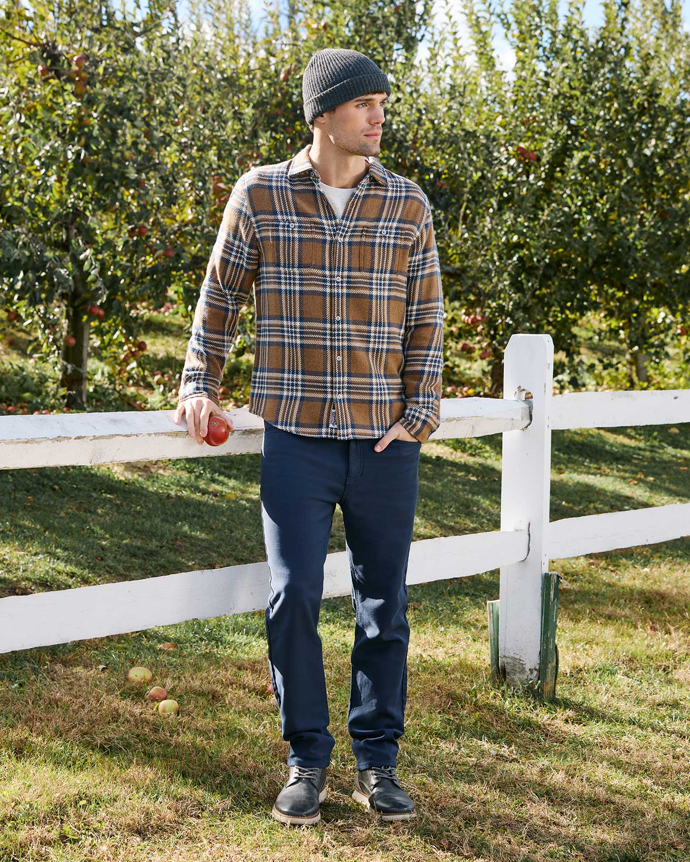 Flag & Anthem Holden Knit 5-Pocket Pant Navy