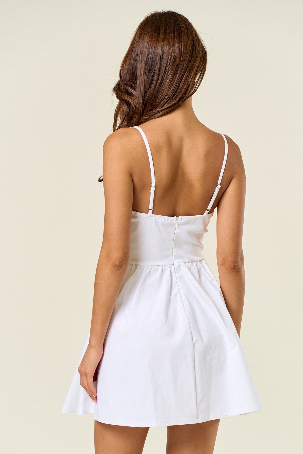 Fit & Flare Mini Dress White