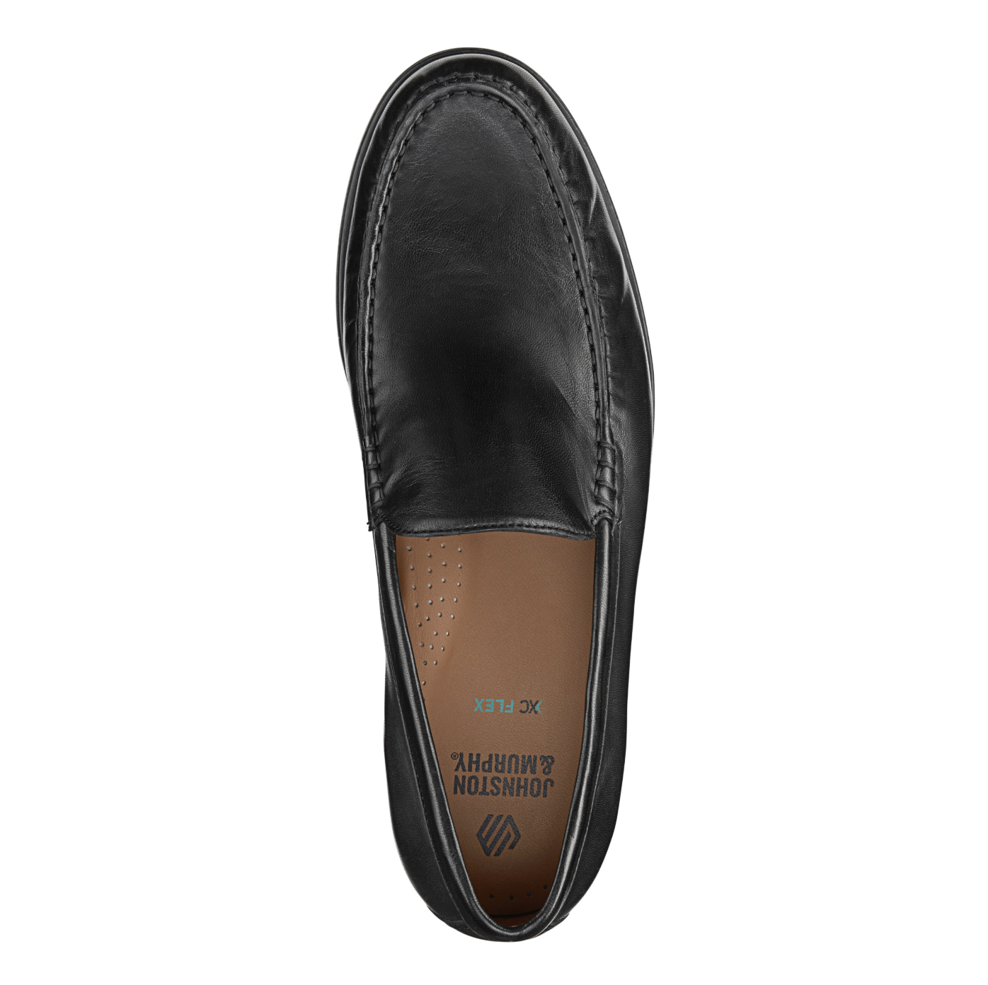 Johnston & Murphy Harrison Venetian Loafer Black Glove Leather