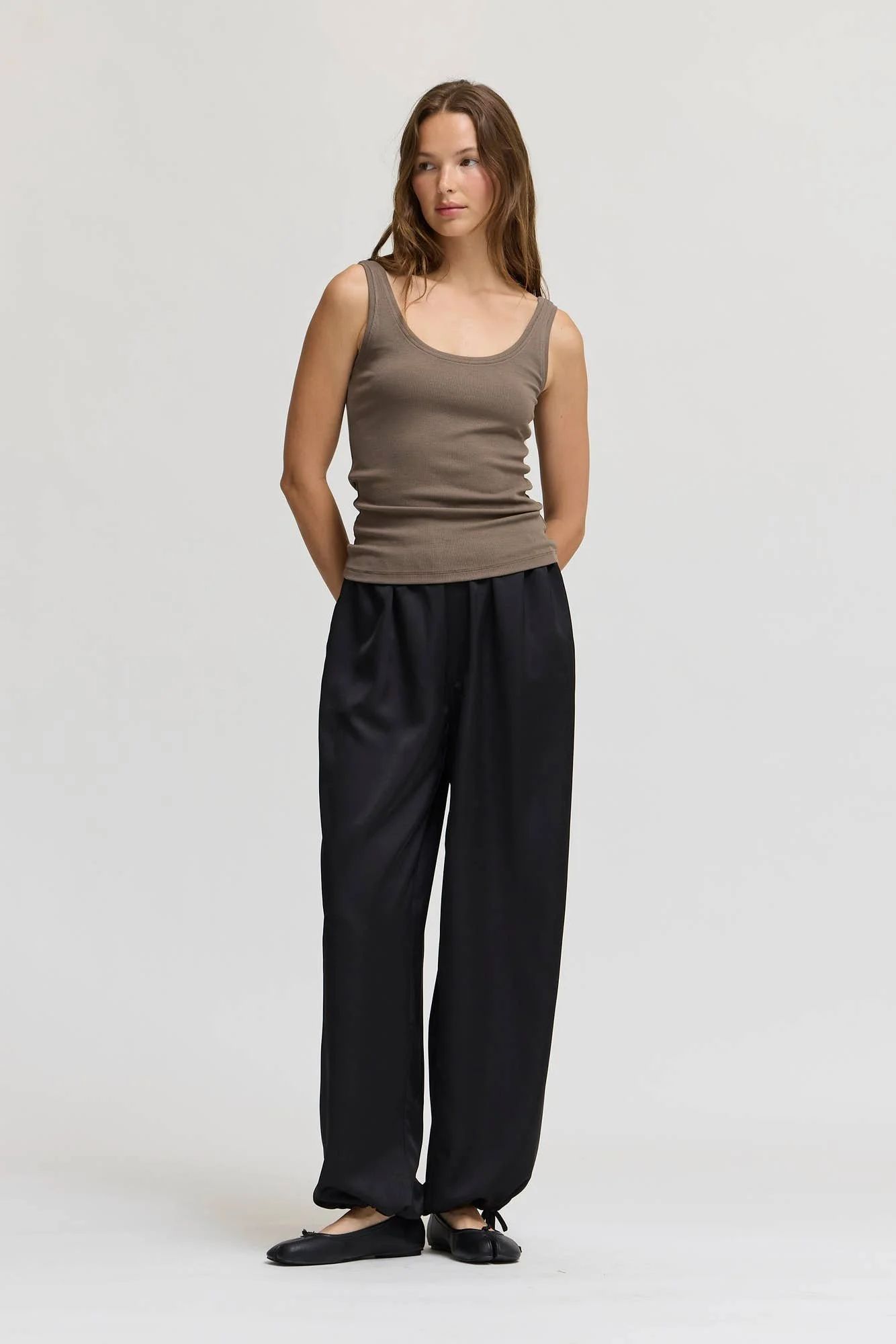 Basic Mini Rib Jersey Tank Trunk