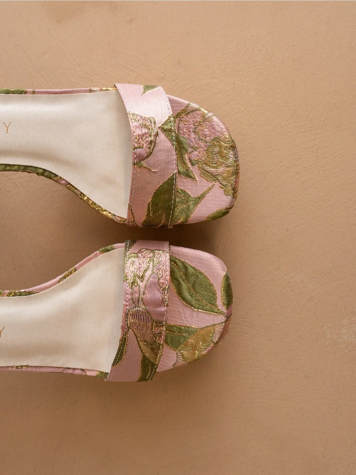 The Olympia Platform Heel Rose Garden