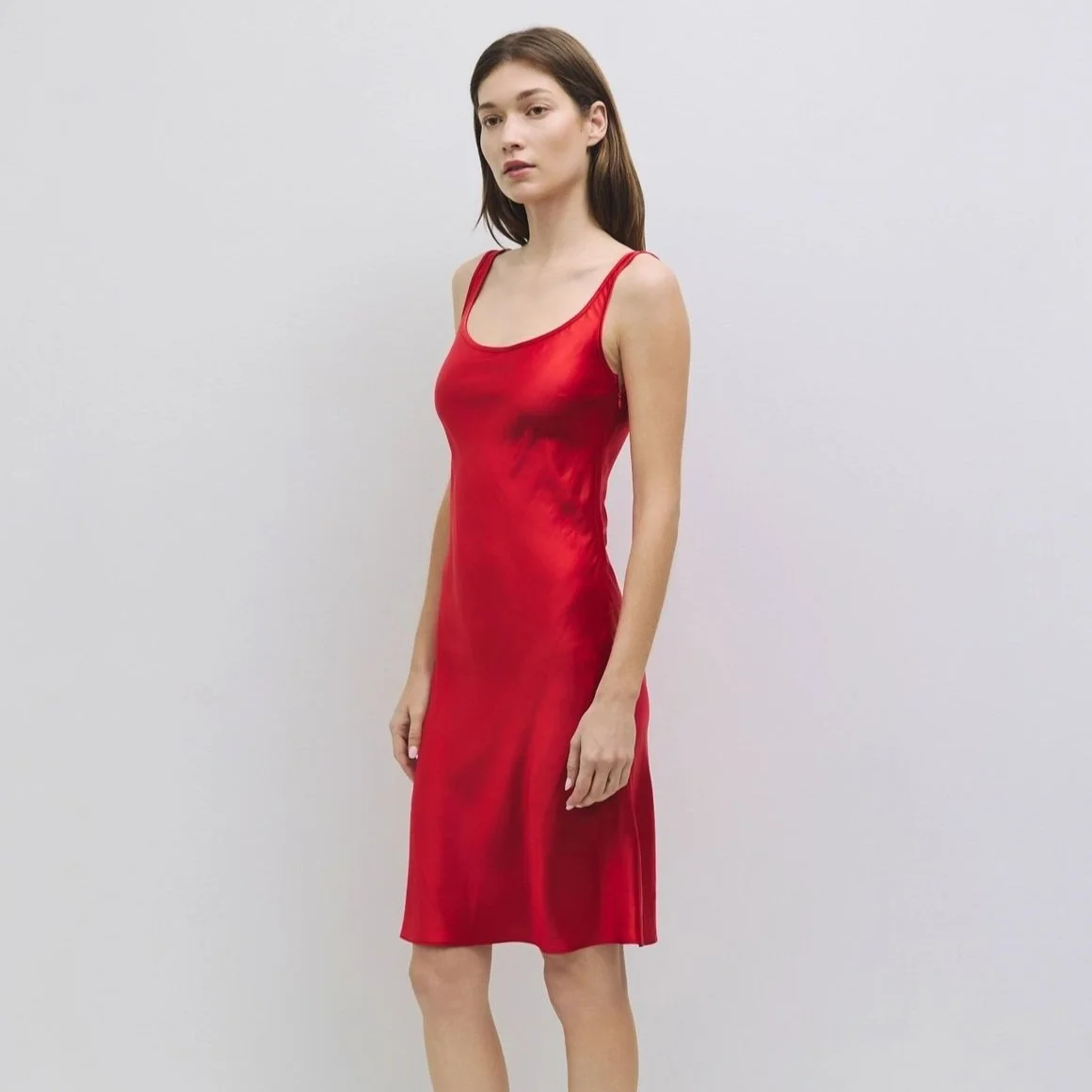 The Ruby Satin Dress Red