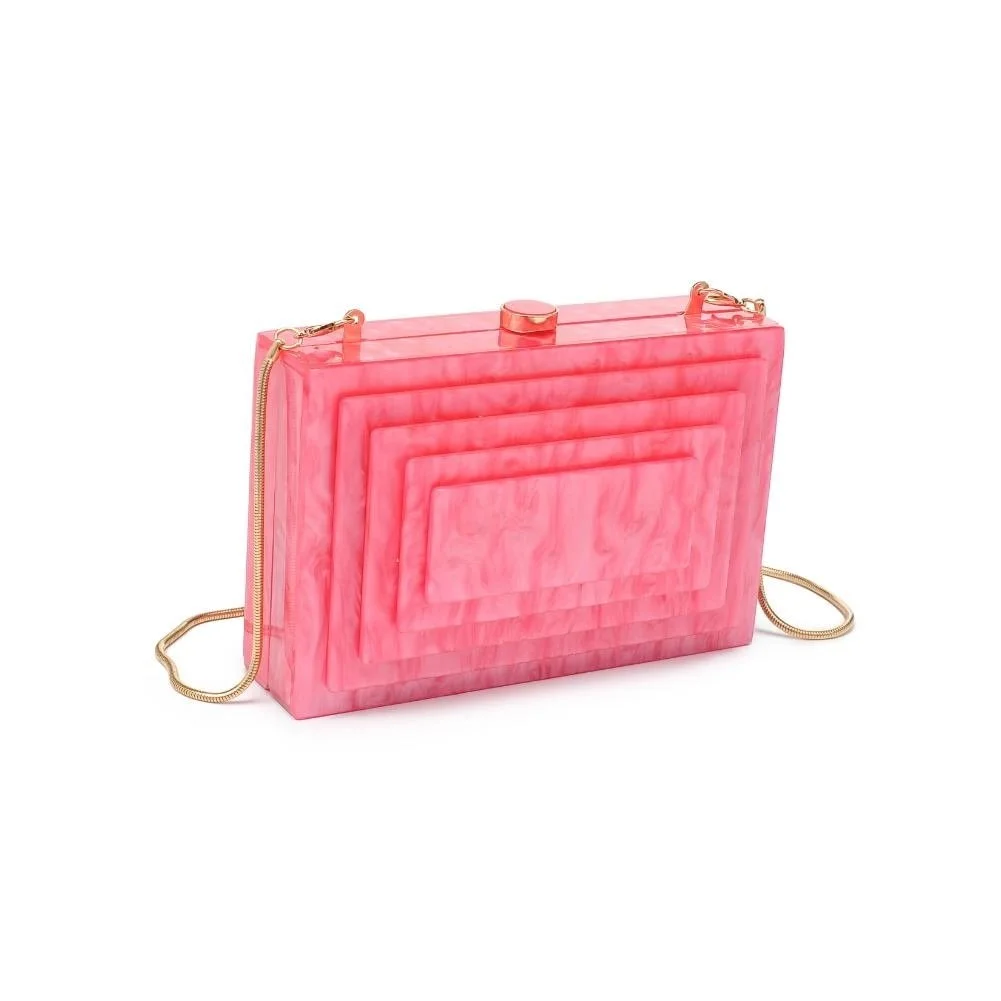 Molly Acrylic Evening Bag Pink