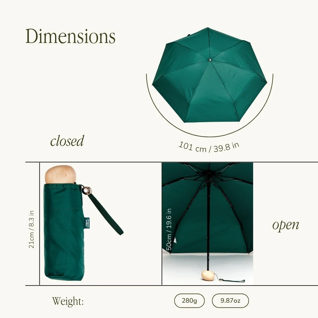 Original Duckhead Forest Eco-Friendly Mini Pocket Umbrella