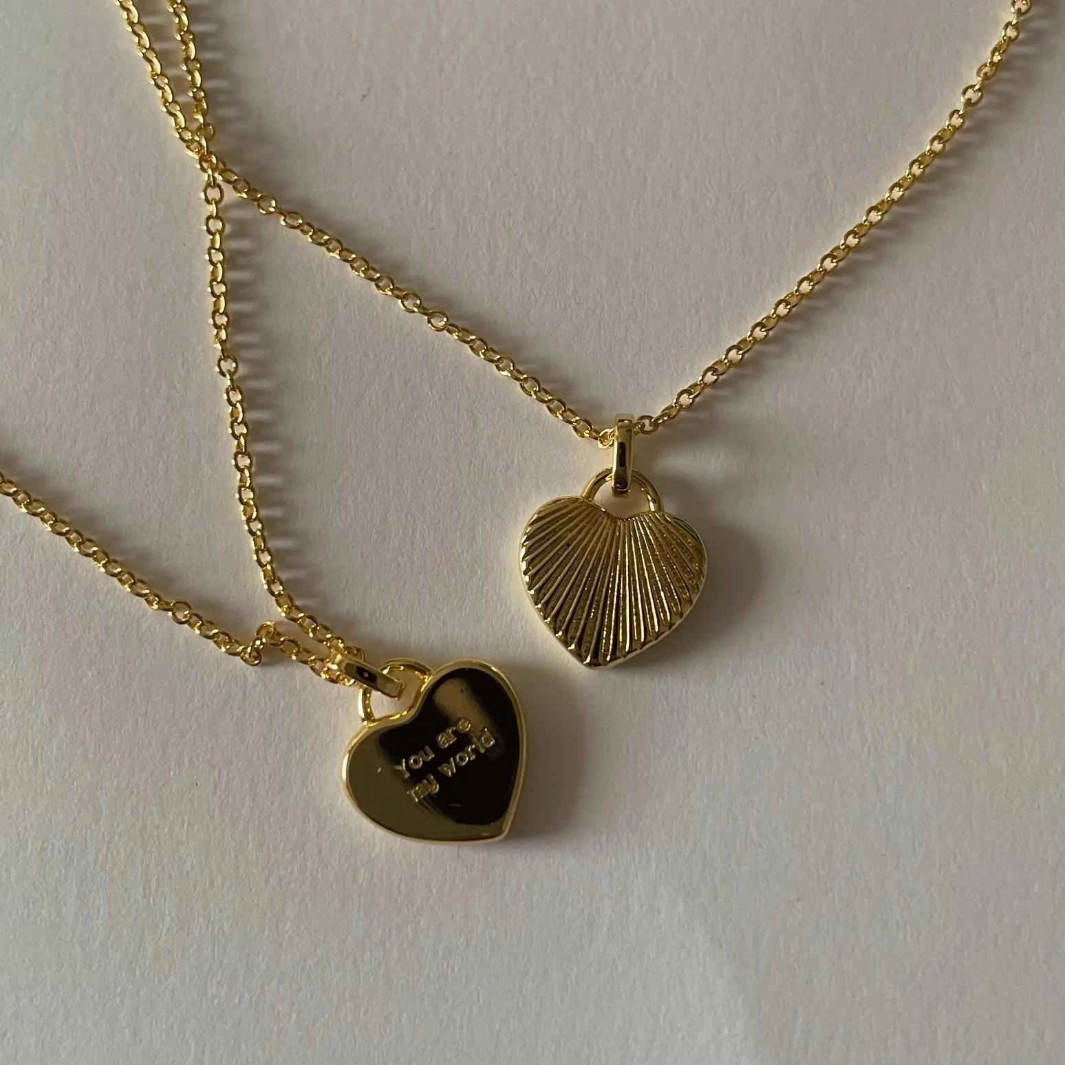 Sunshine Heart Necklace Gold