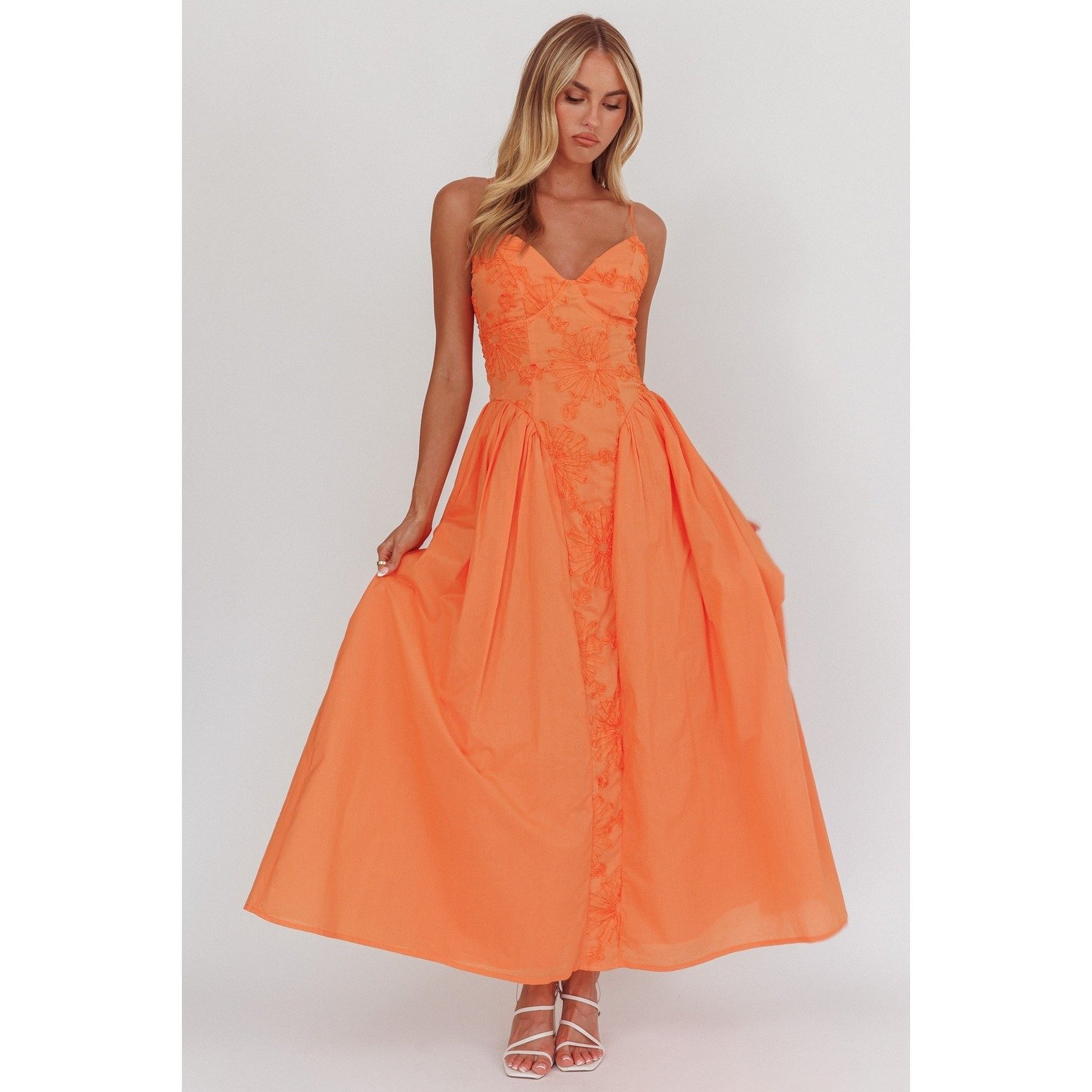 orange dress pick up today Nitselec Designs Apparel | TT $250 + DELIVERY Orange floral tie back maxi dress. Available sizes: Small Medium Delivery via courier service or TTPOST