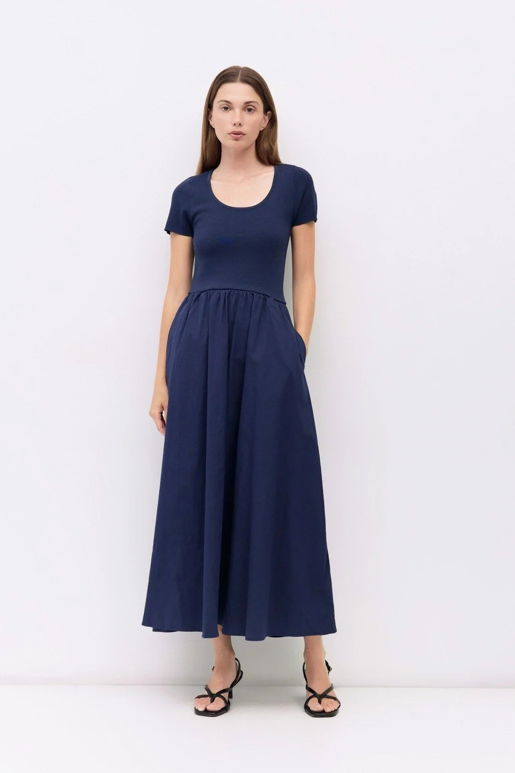 The Lynette Dress Navy
