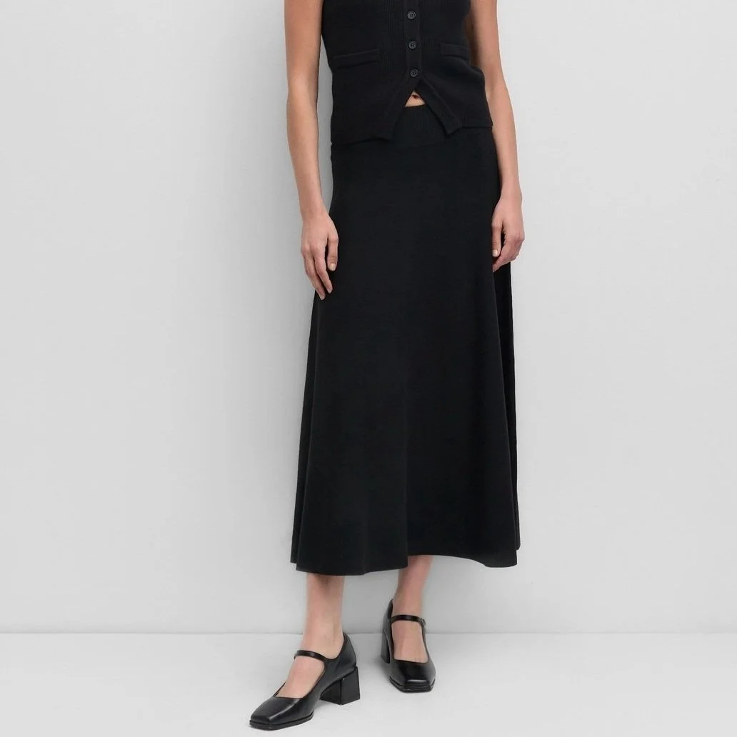 The Norma Skirt Black