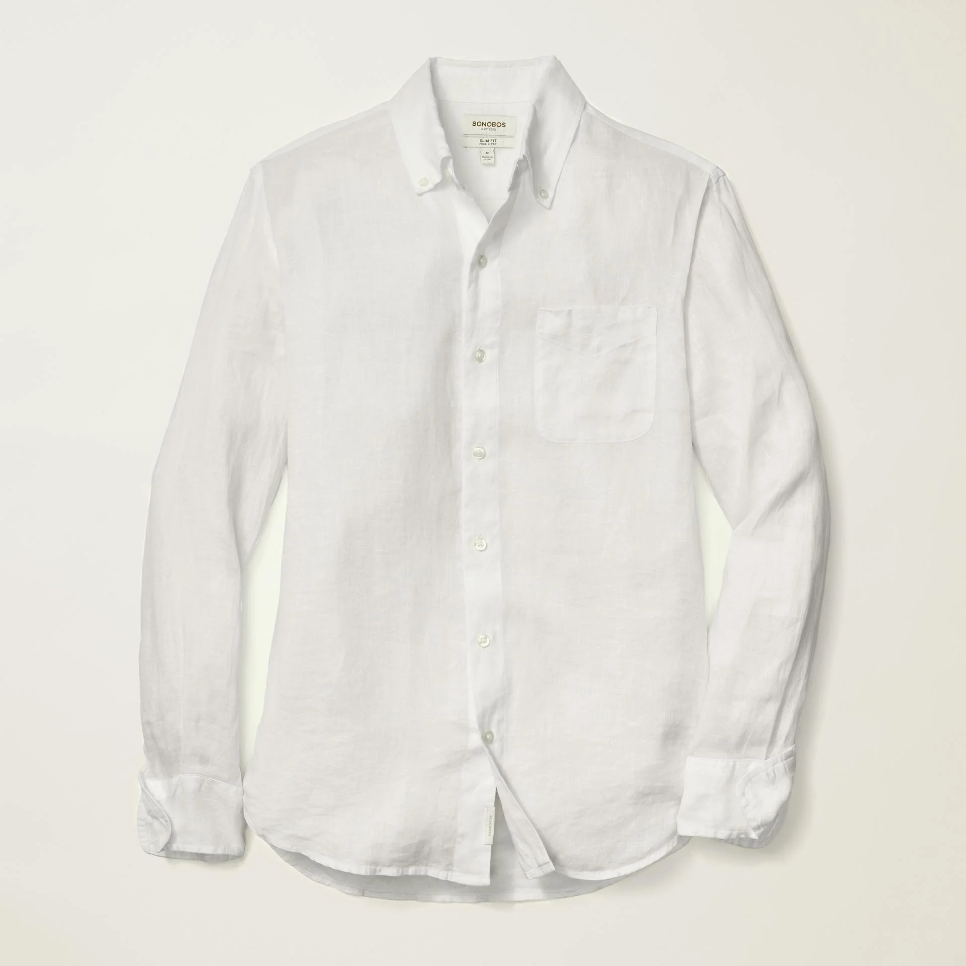 Bonobos Linen Everyday Shirt Powder White