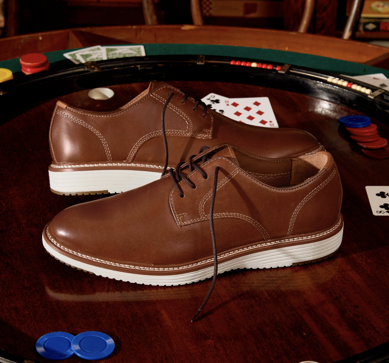 Johnston & Murphy Feldon Moc Toe Brown Calfskin WIDE Men main image 2