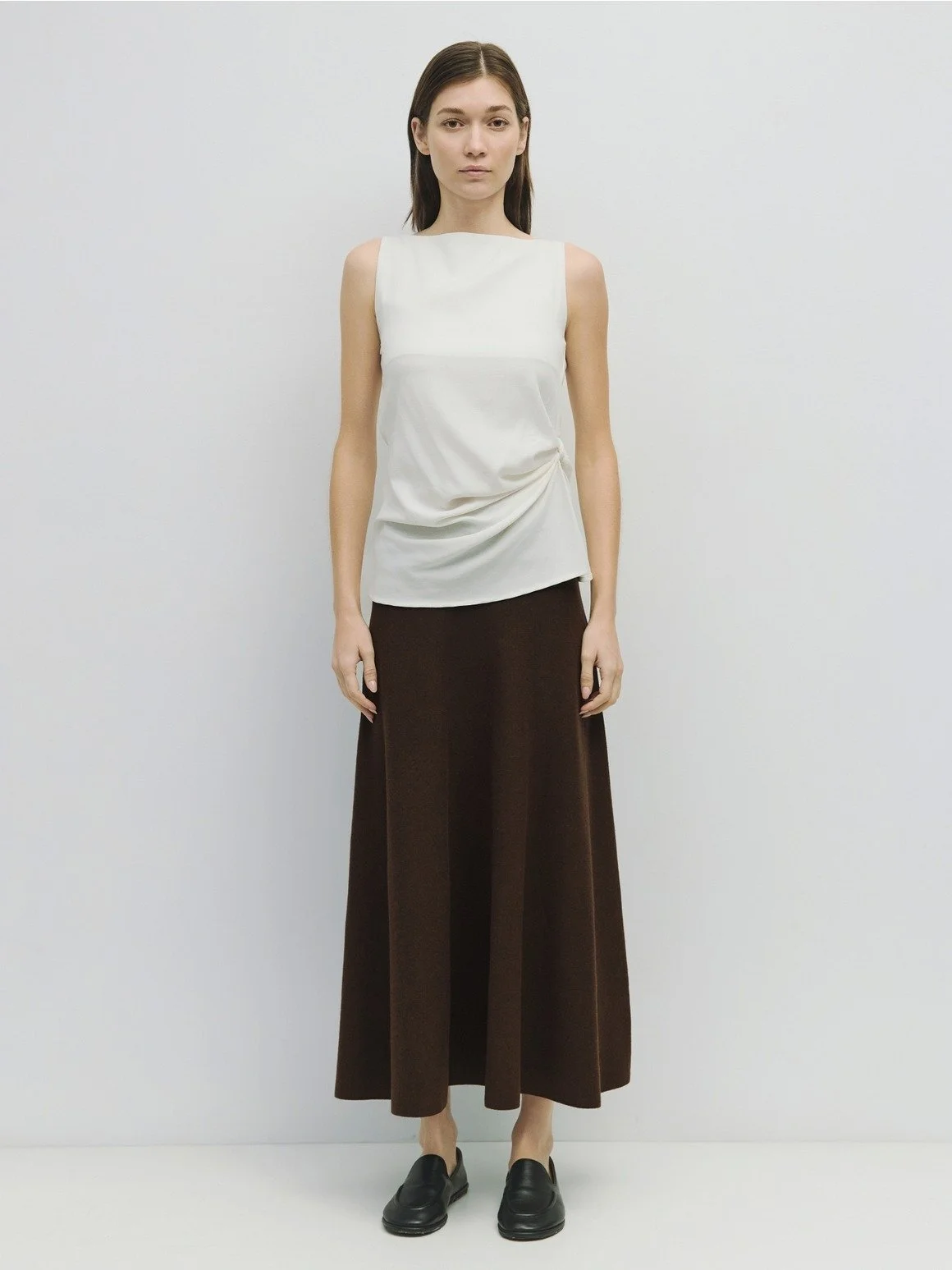 The Norma Skirt Chocolate