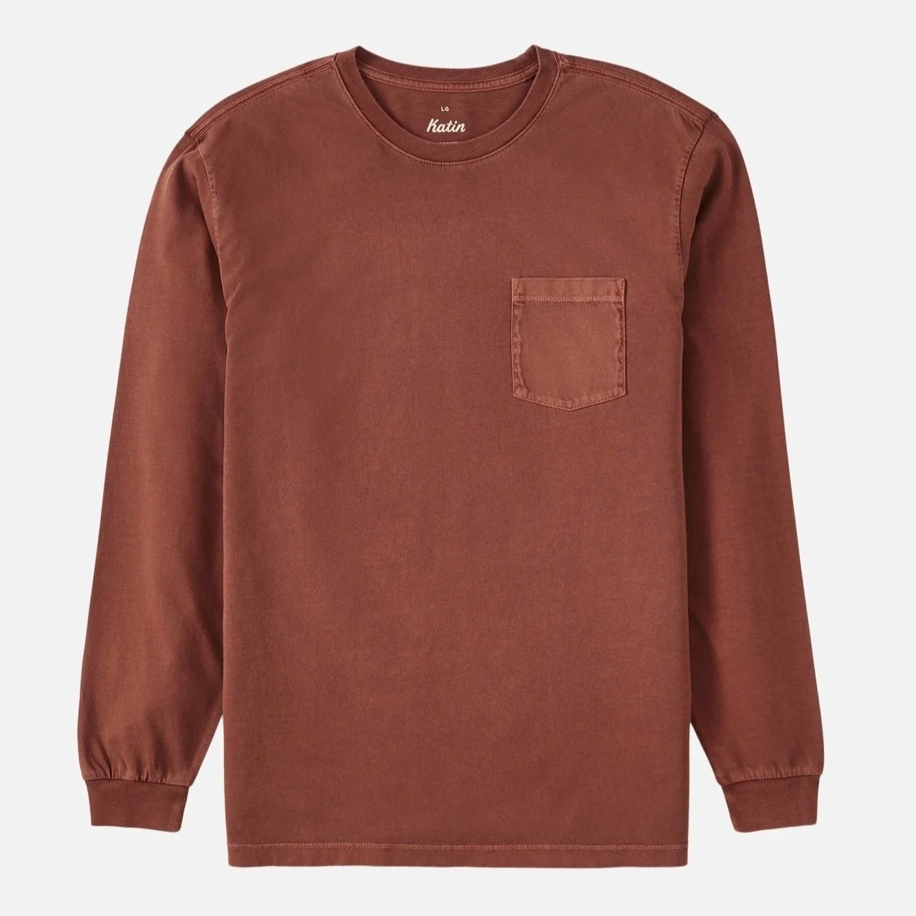Katin Base Long Sleeve Tee Mahogany