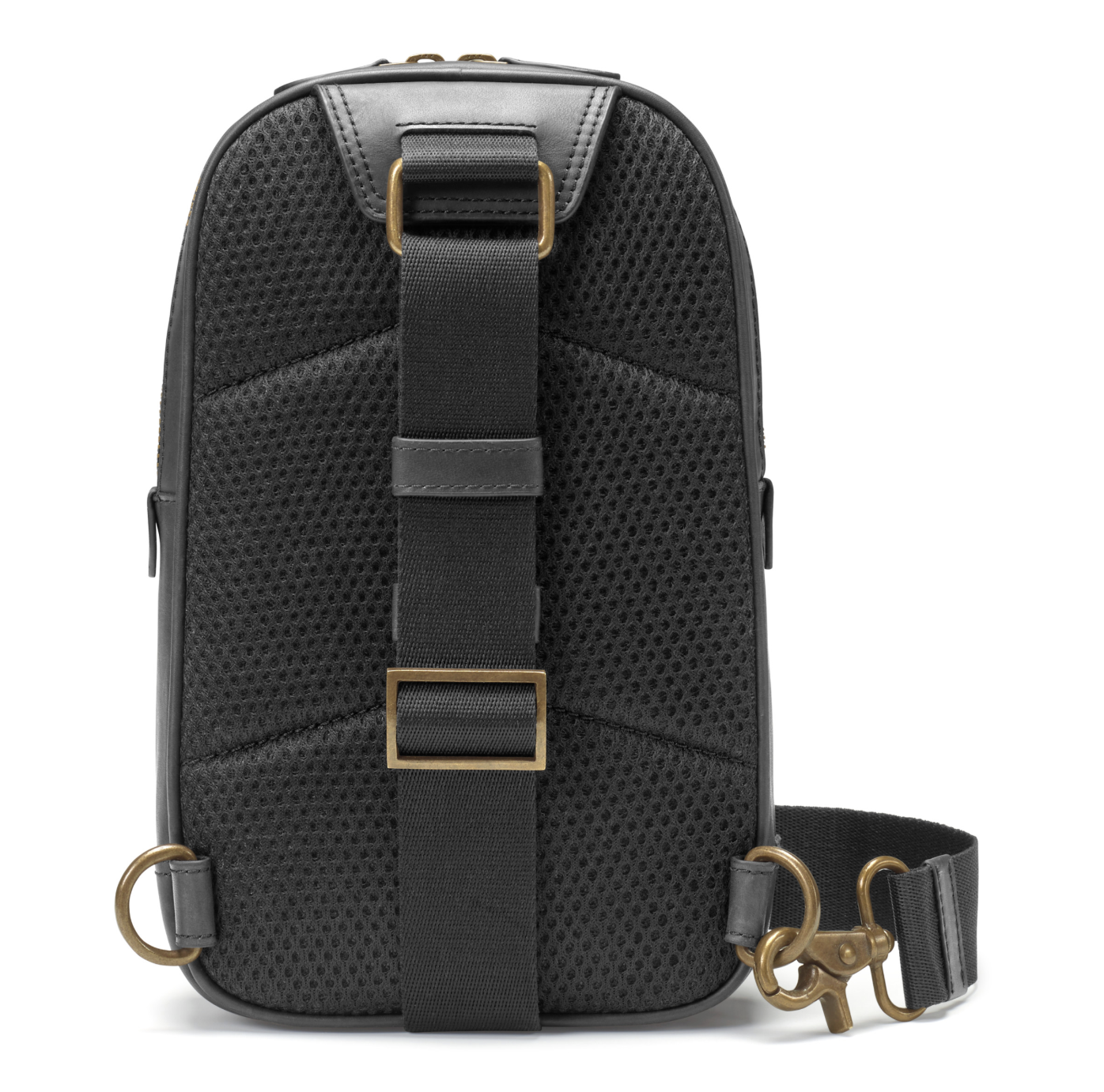 J&M Rhodes Sling Bag Black Full Grain