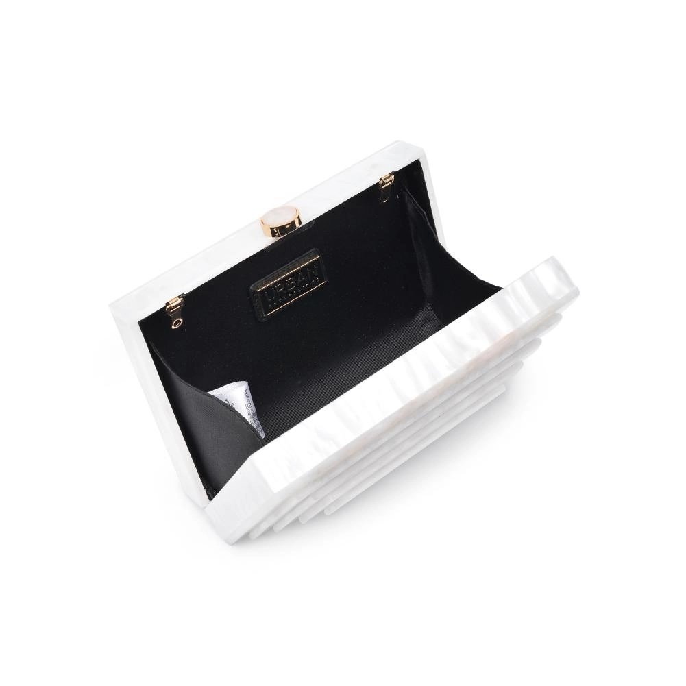 Molly Acrylic Evening Bag White