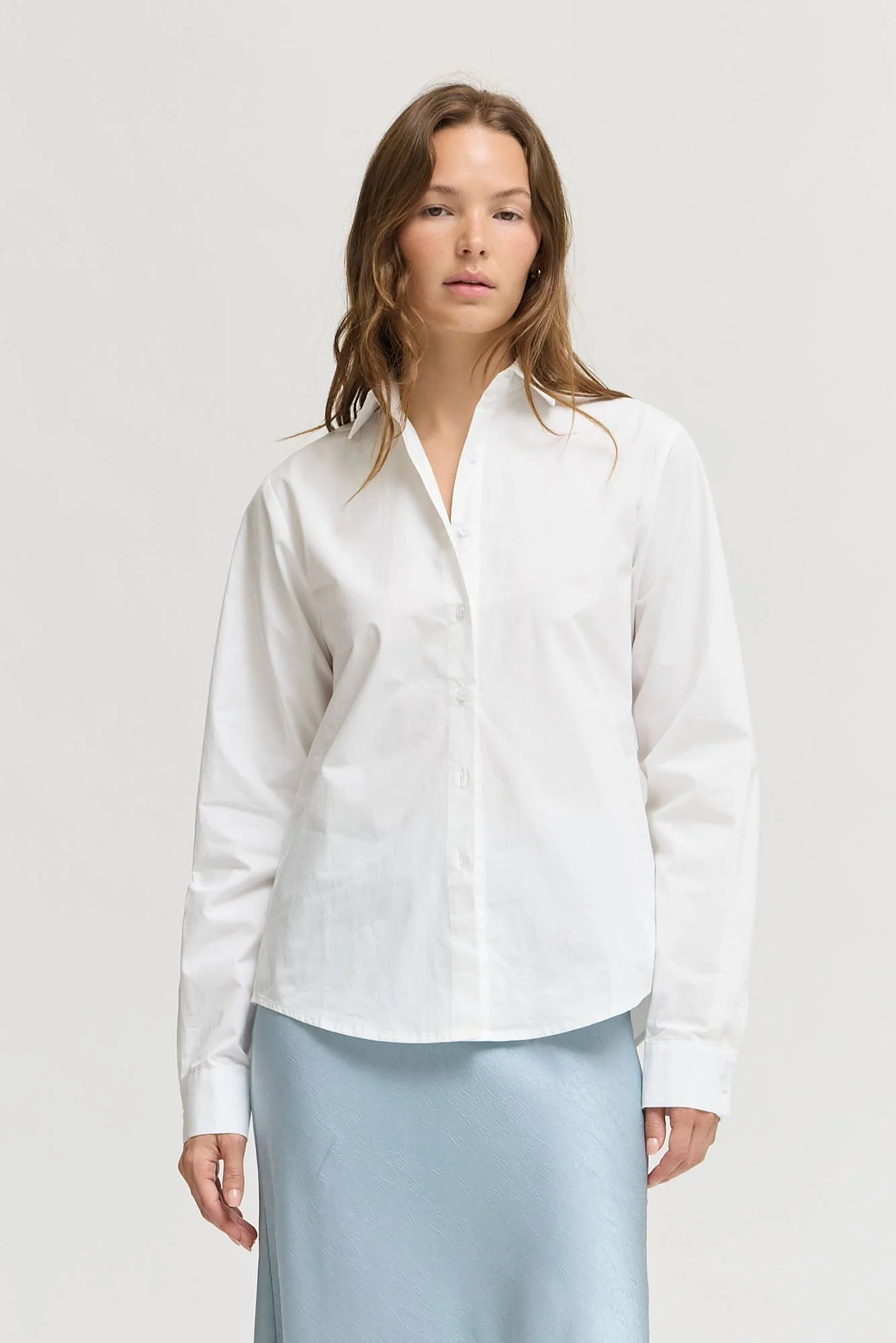 Classic Poplin Button Down White