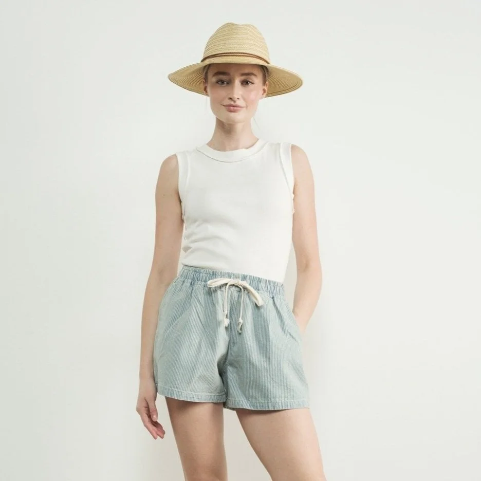 Denim Boxer Shorts Engineer Stripe