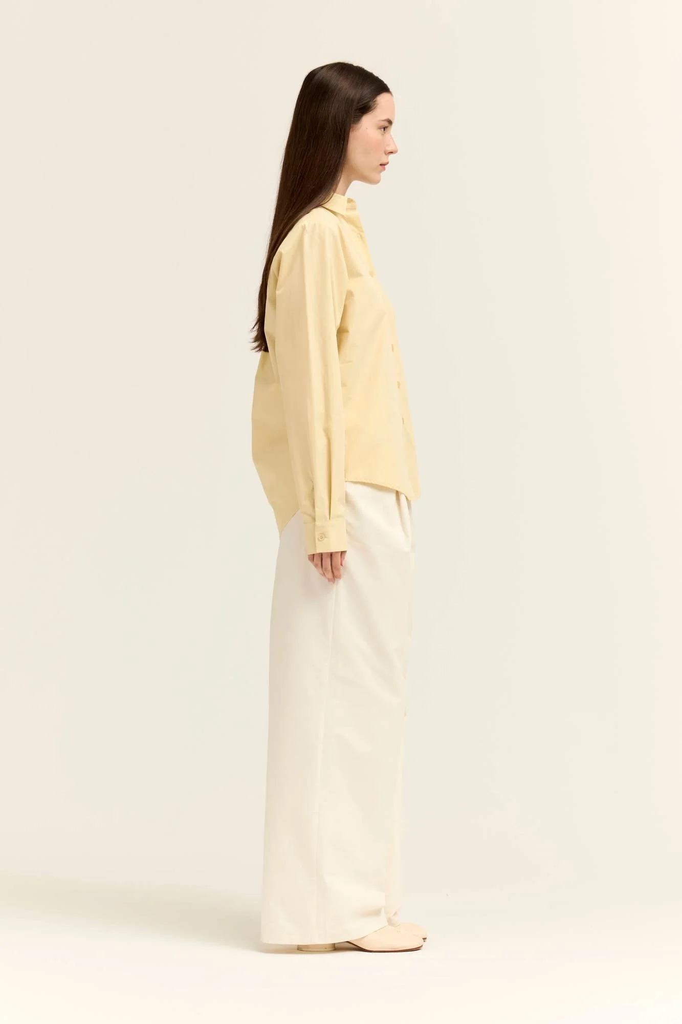 Classic Poplin Button Down Butter Yellow