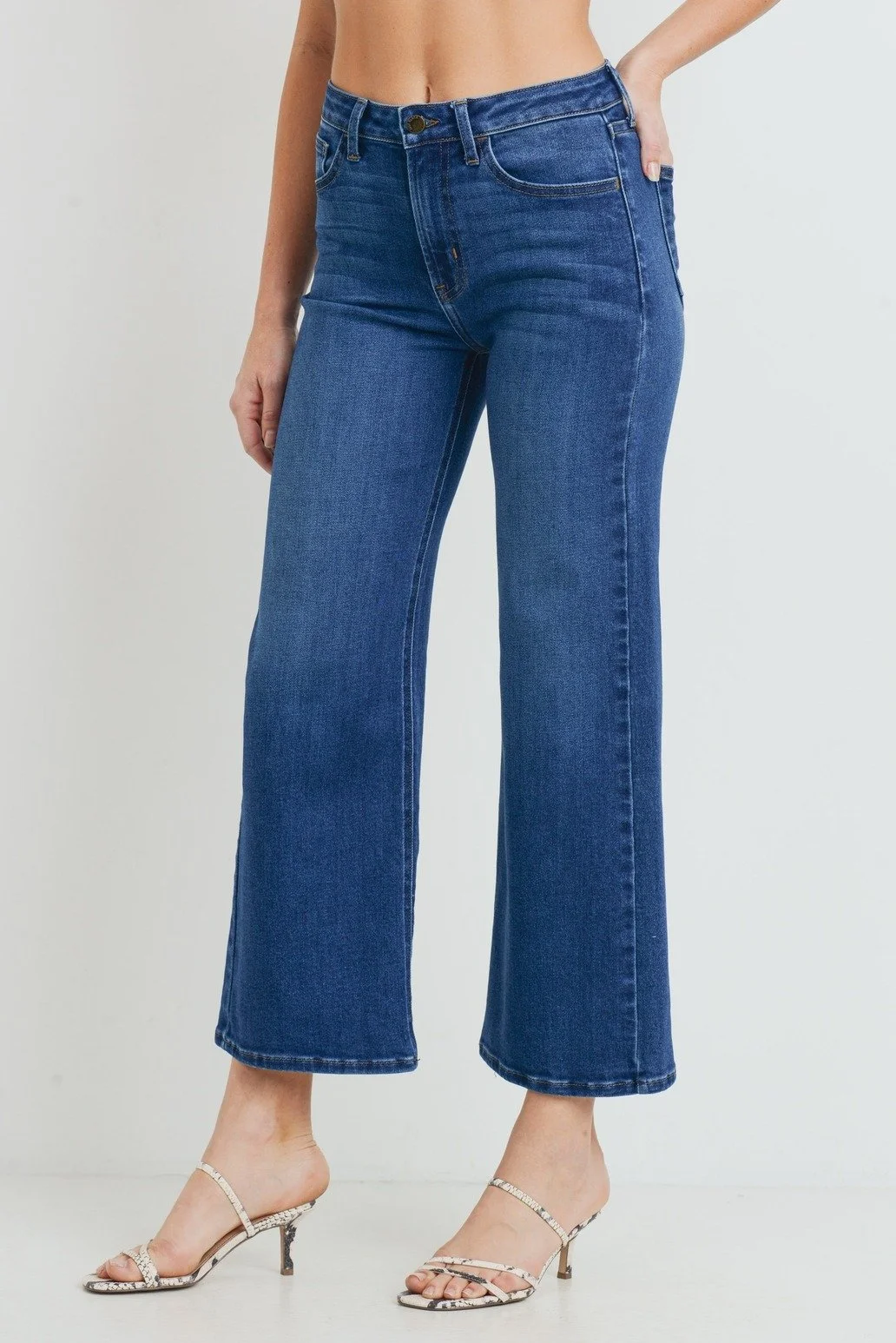 The Classic High Rise Wide Leg Dark Wash