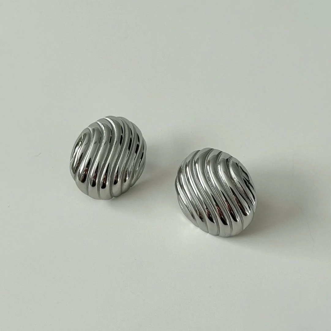 Wave Earrings Silver