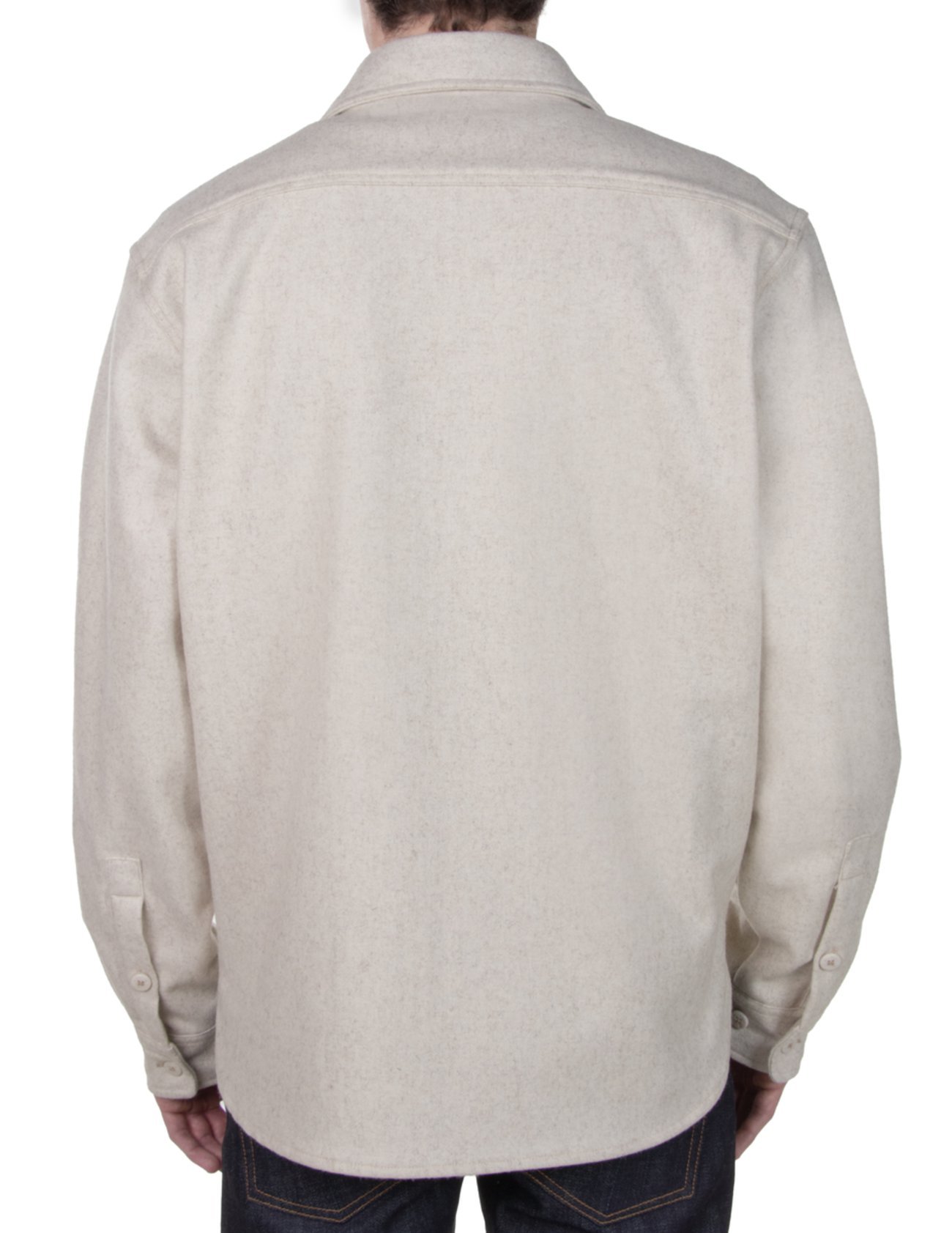 Schott CPO Wool Shirt Oatmeal