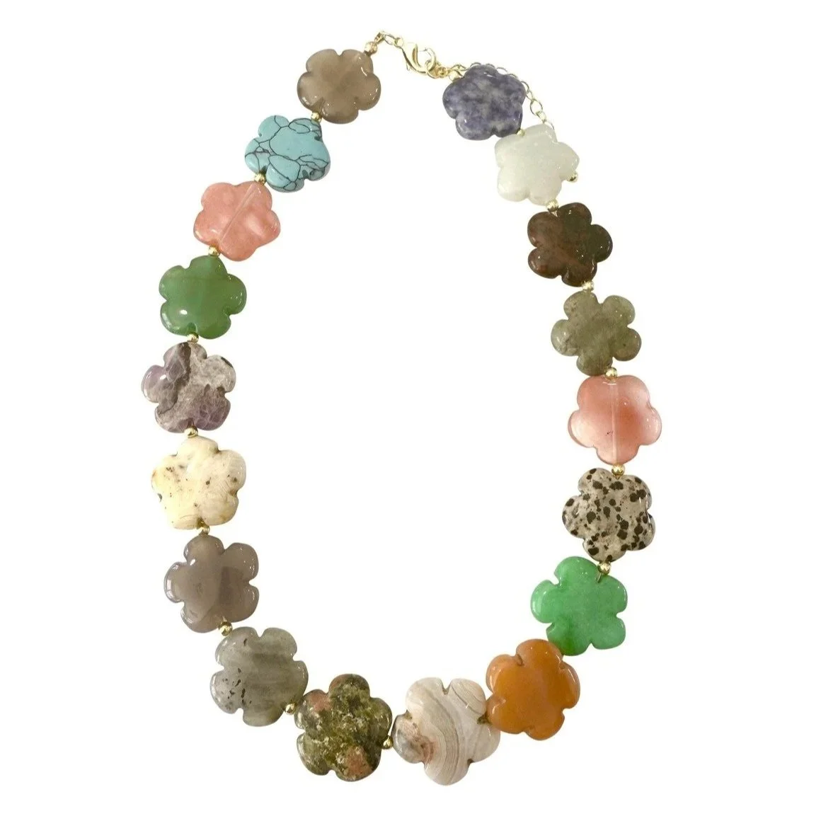 Jenni Clover Natural Stone Necklace