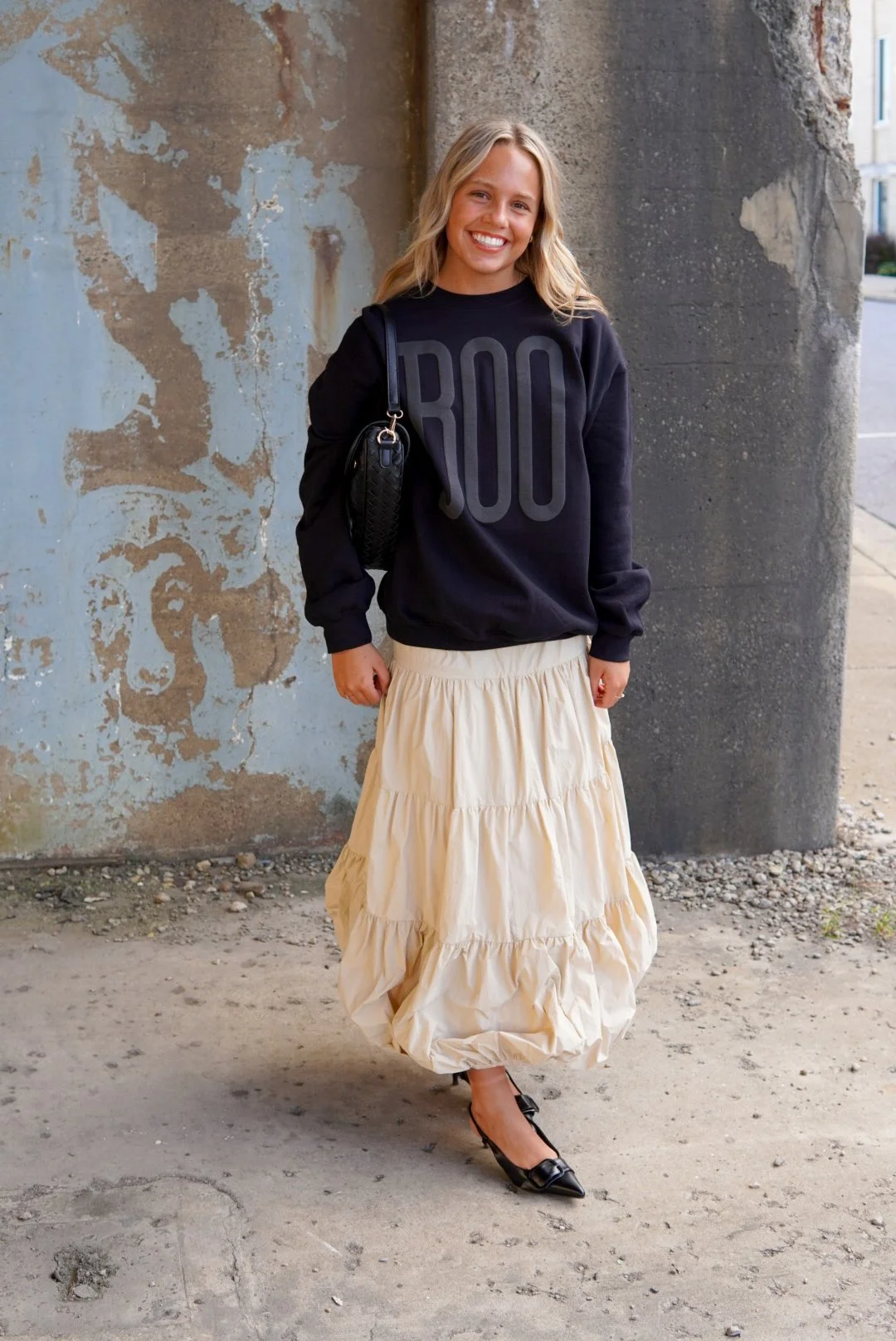 Boo Puff Halloween Sweatshirt