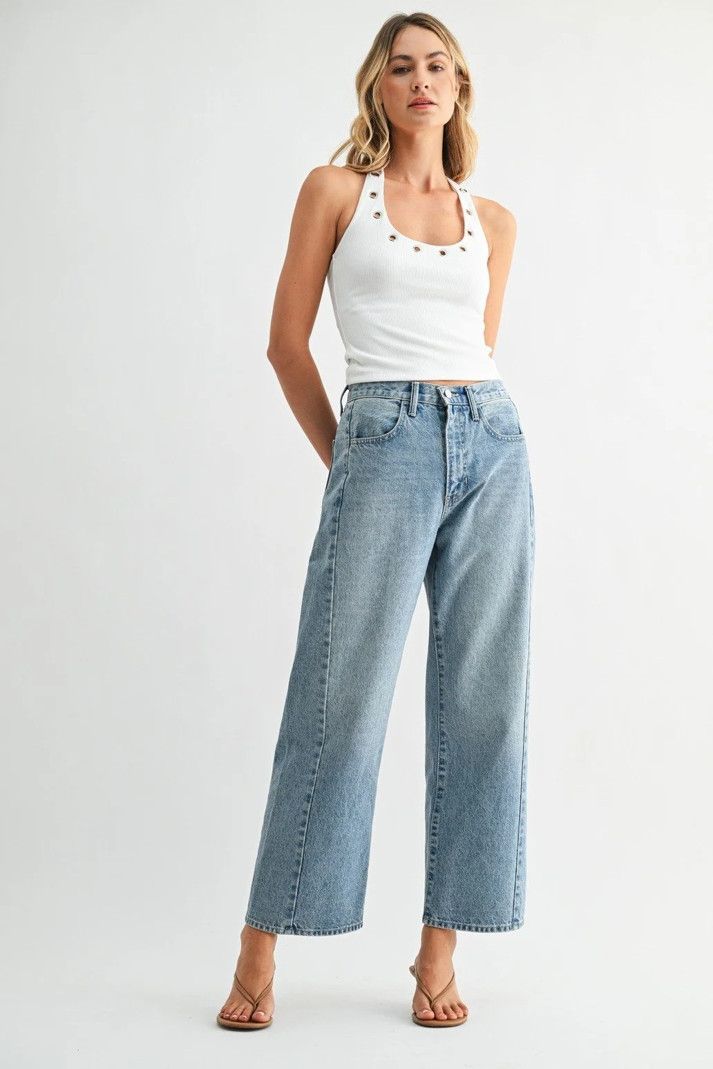 Barrel Jean Twist Medium Denim