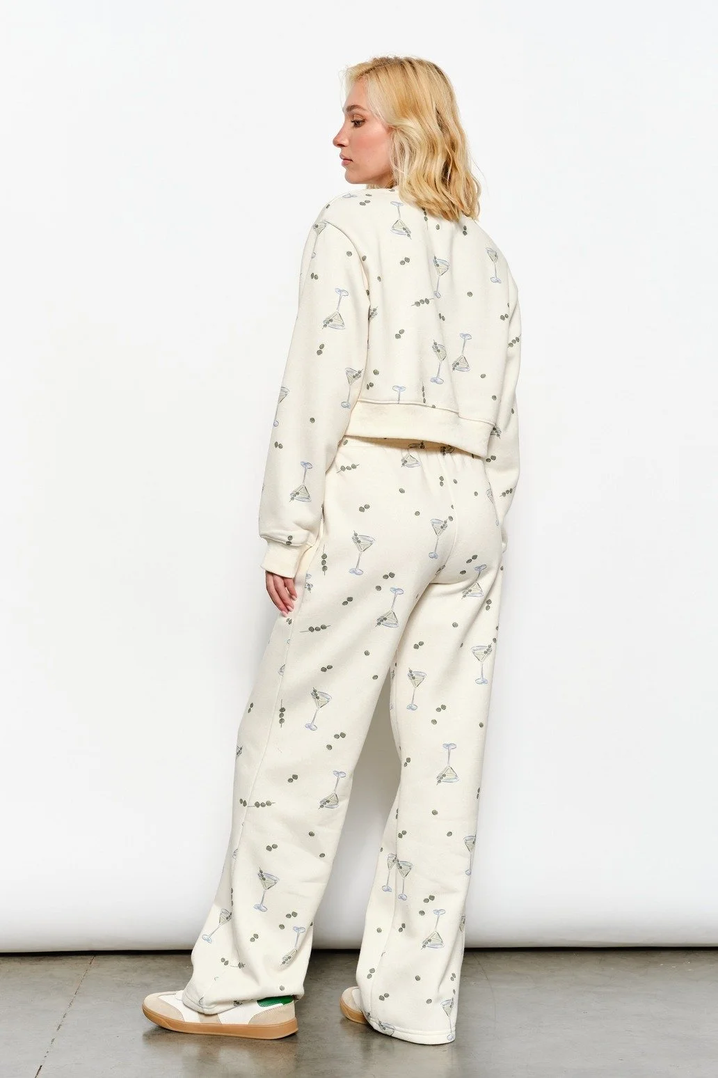 Billie Martini Sweatpants Cream & Olive