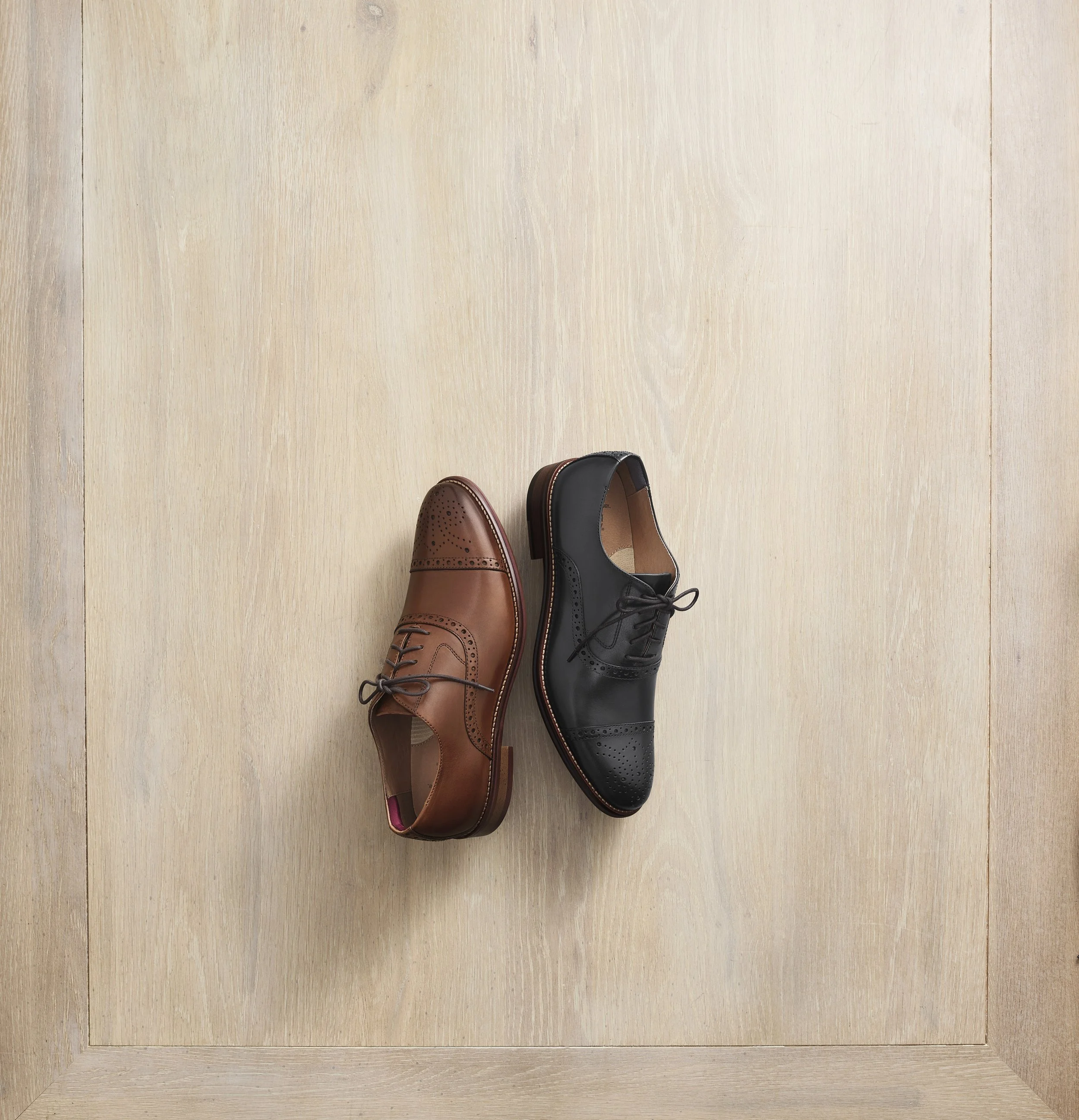 Johnston & Murphy Conard 2.0 Cap Toe Black Full Grain