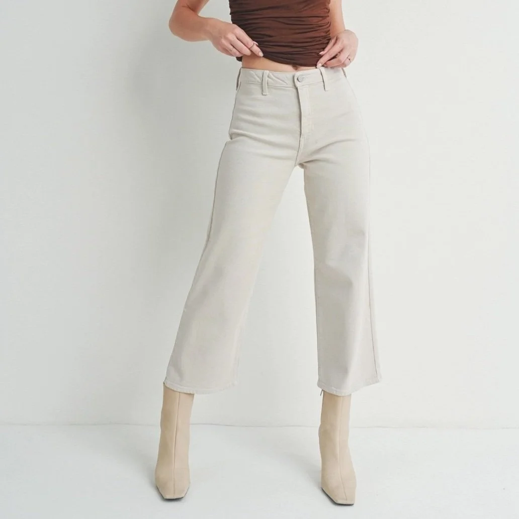 Cropped Wide Leg Trouser Jeans Supermoon