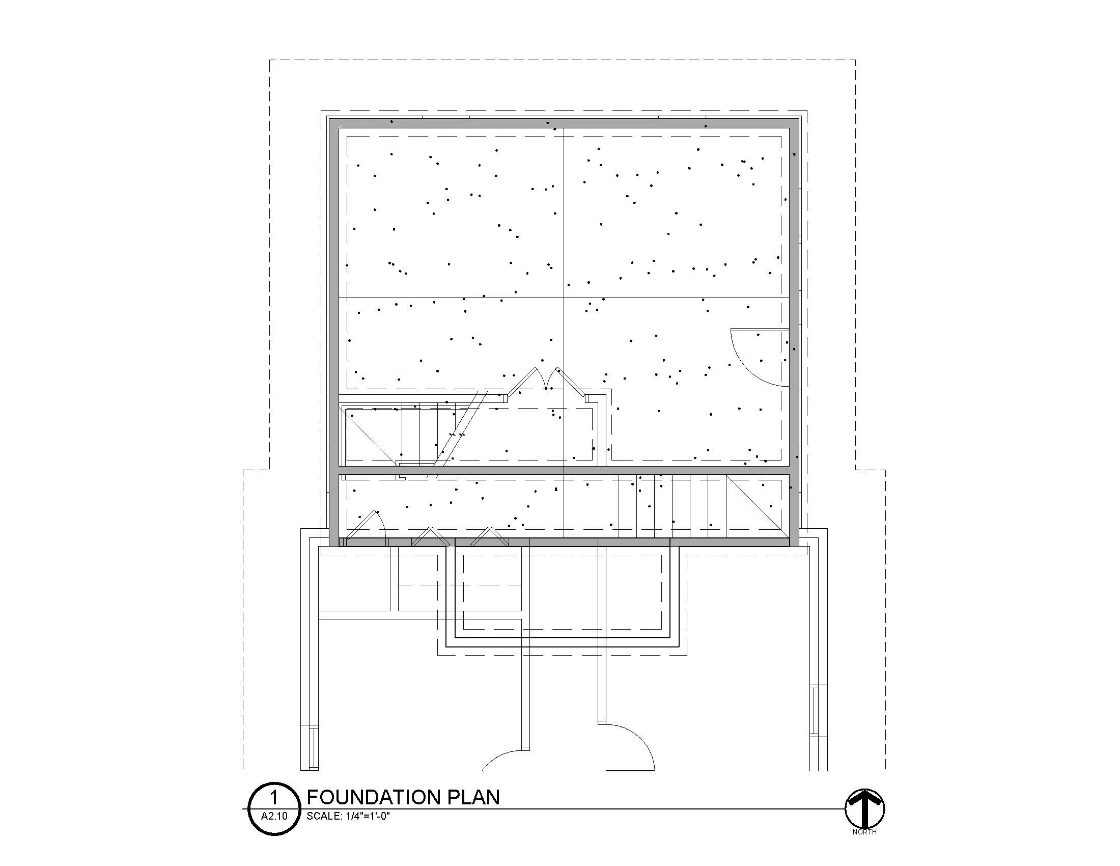 Foundation Plan (sans dimensions/notations)