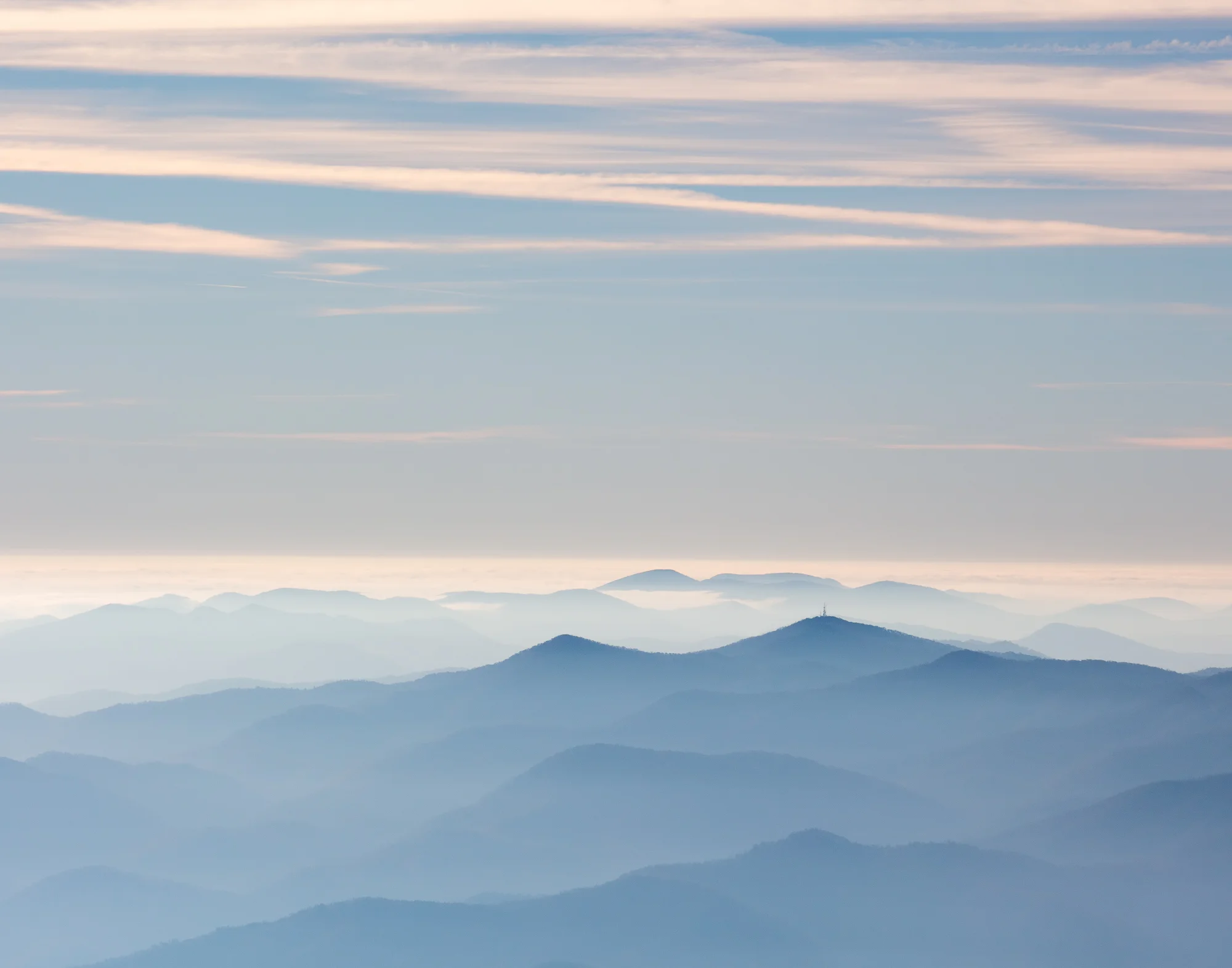 19. view from Clingmans Dome, Great Smoky Mountains National Park, Tennessee