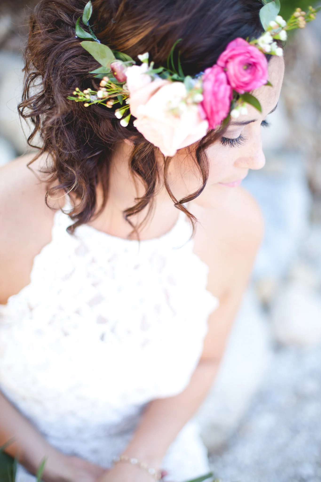 Thode Floral in La Porte did such an amazing job on my flower crown. And those lashes and make-up are complimentary of the amazing Carrie at Sta- Glam. 