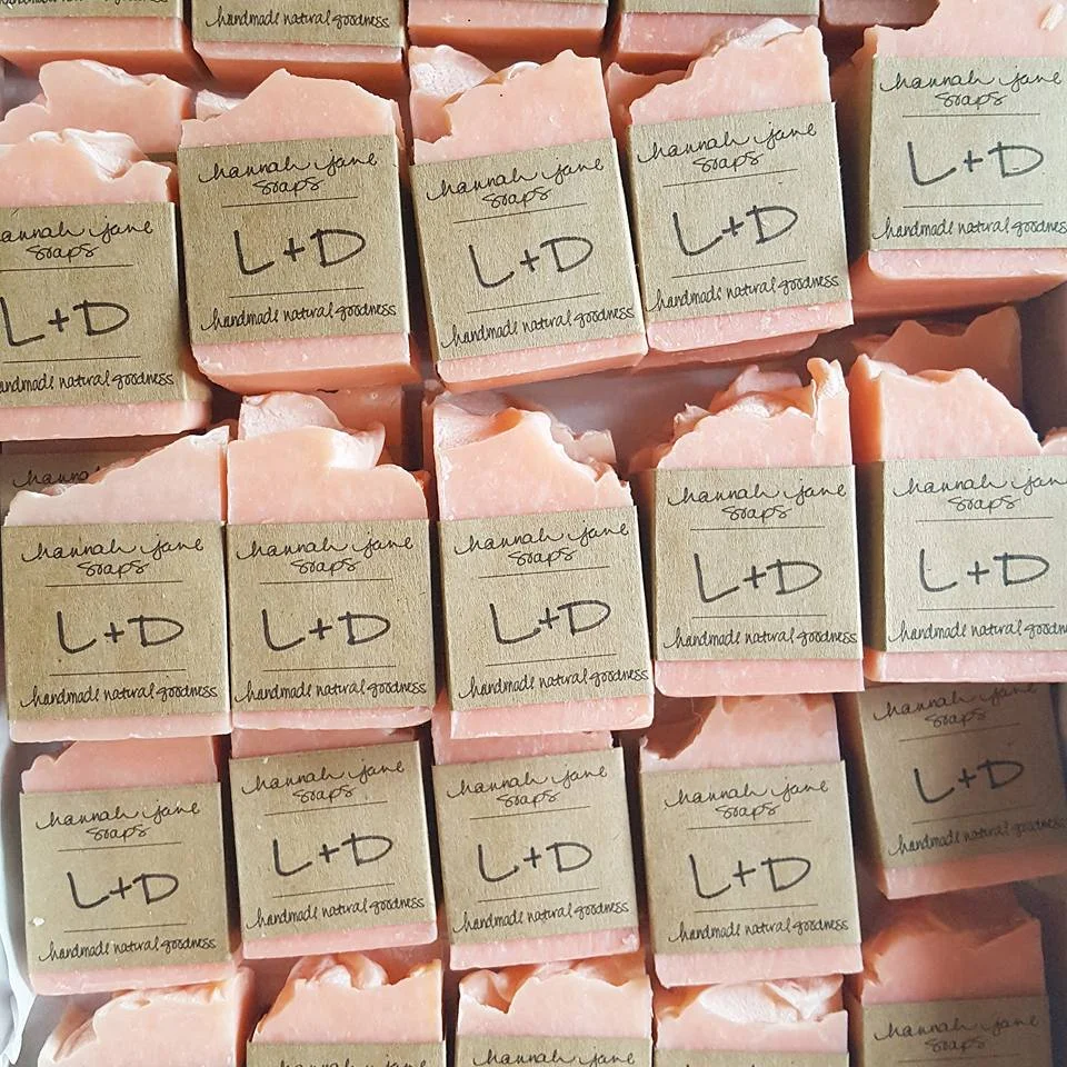 My personal favorite labels for bridal showers are writing the couple's initials. It's so sweet & simple. (I did this for my bridal shower AND wedding favors…I have an 'in' with the maker ;). )