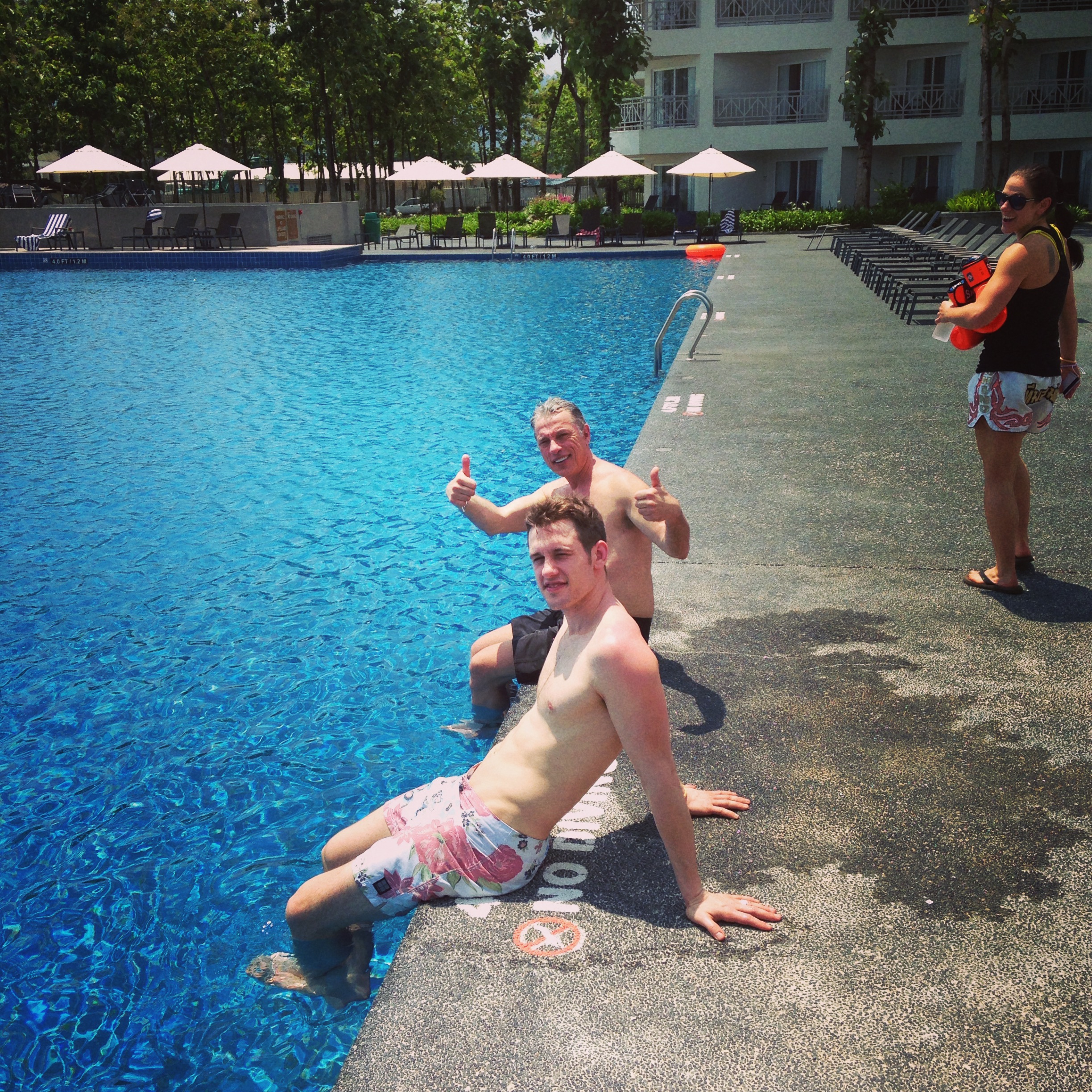 Pool time for Nate and Harry while Janice heads to train!