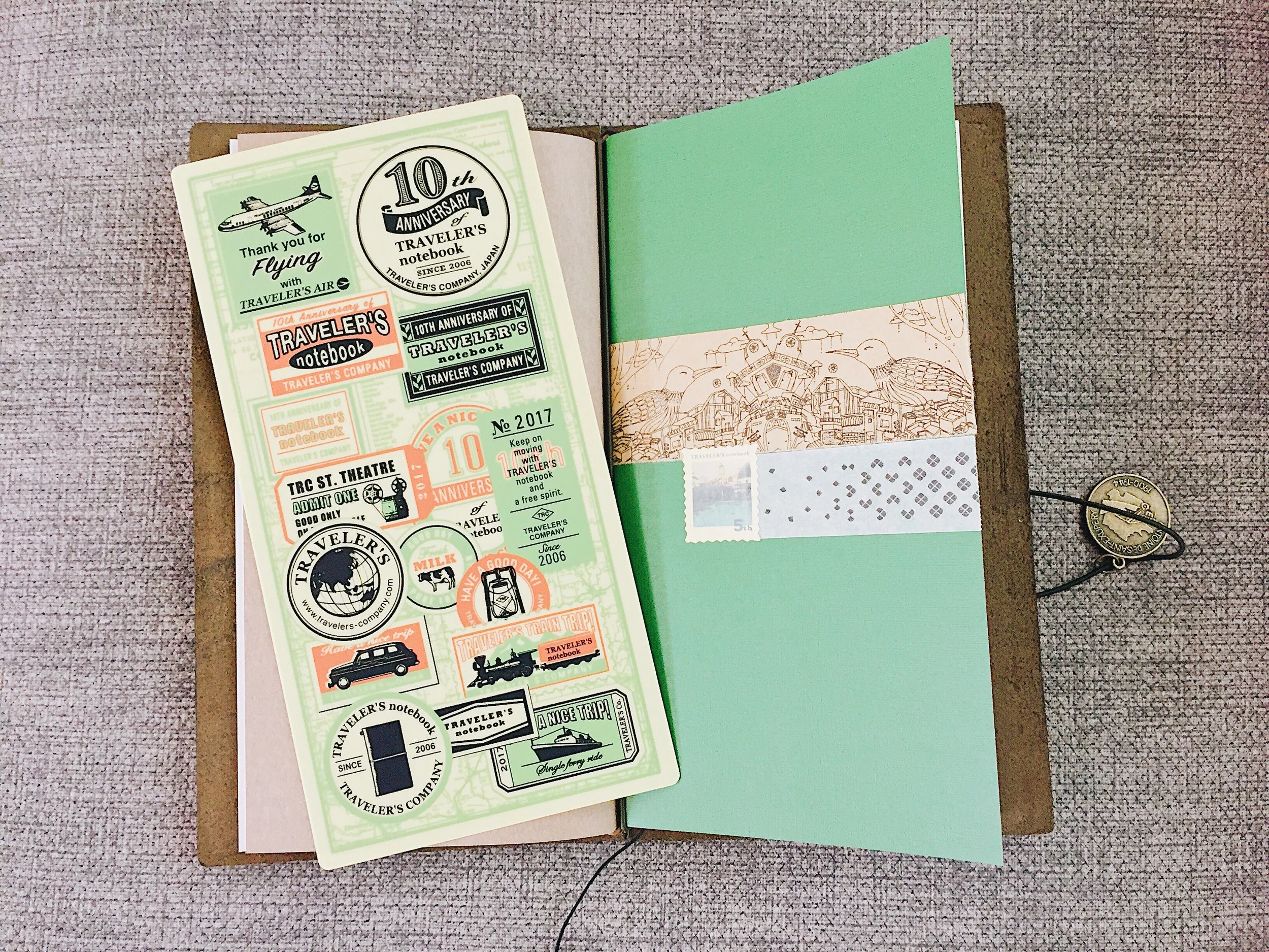 I placed the undated weekly insert after the blank insert the TN originally came with. I reused parts of the packaging to decorate the front of the insert, which I found to be a more unique way to embellish it than using my washi tapes.