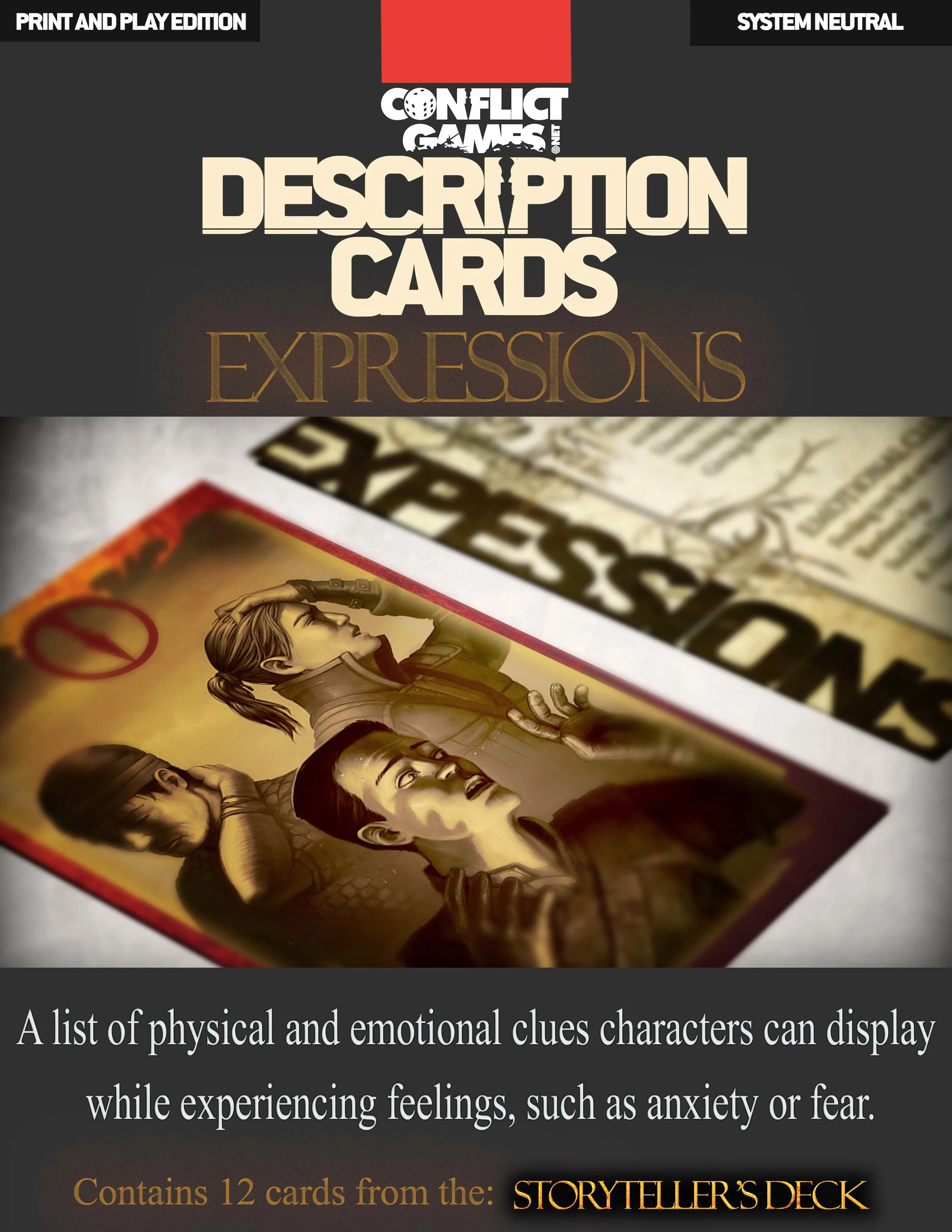 Description Cards - Storytellers Deck - EXPRESSIONS  (PDF)