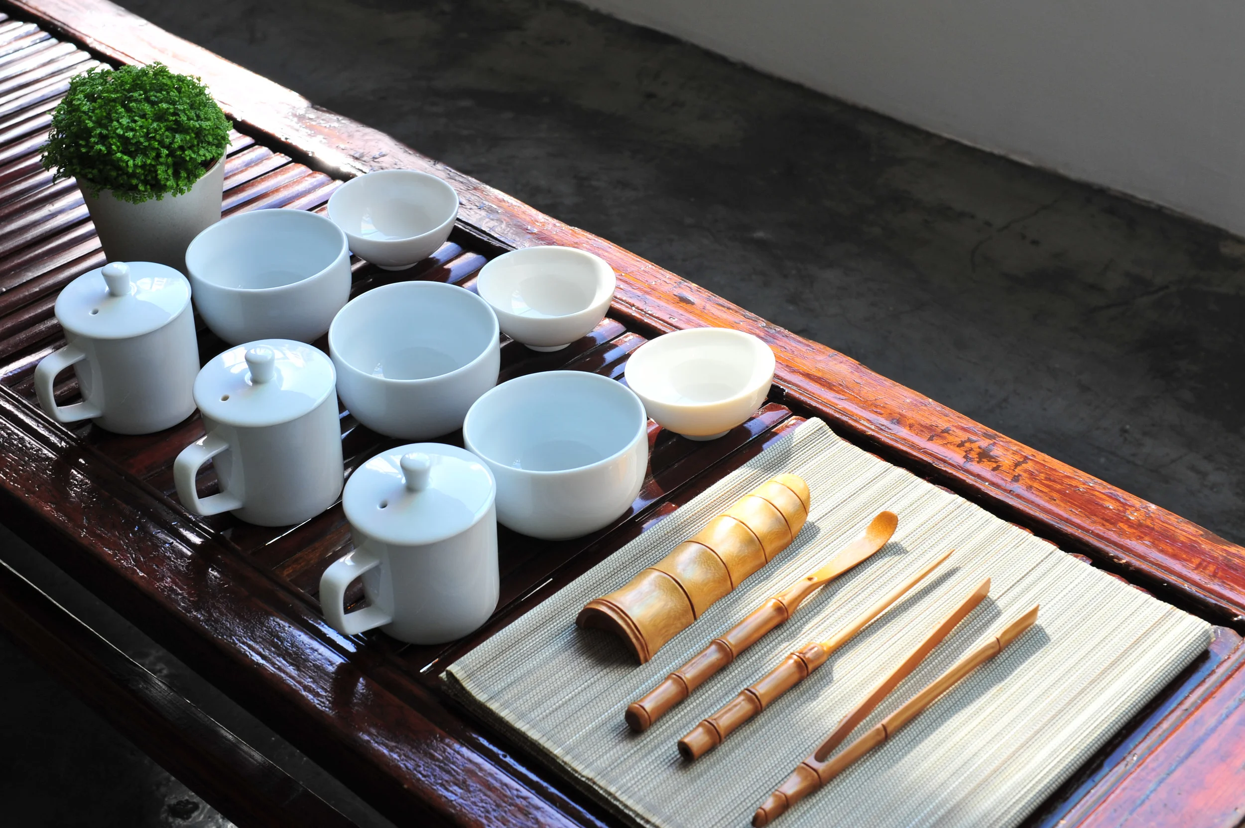 Getting ready for tasting the Spring Teas of Darjeeling.