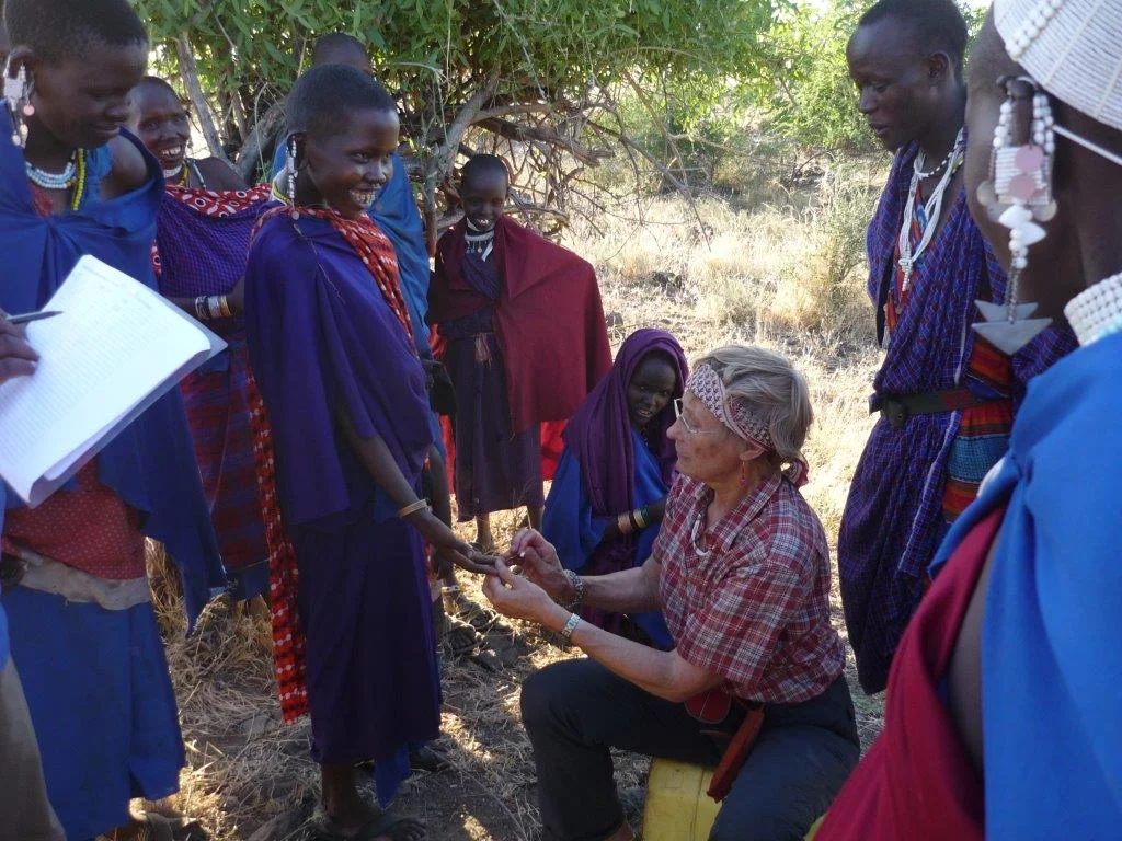 Penny teaches TBAs how to test for anemia.jpg