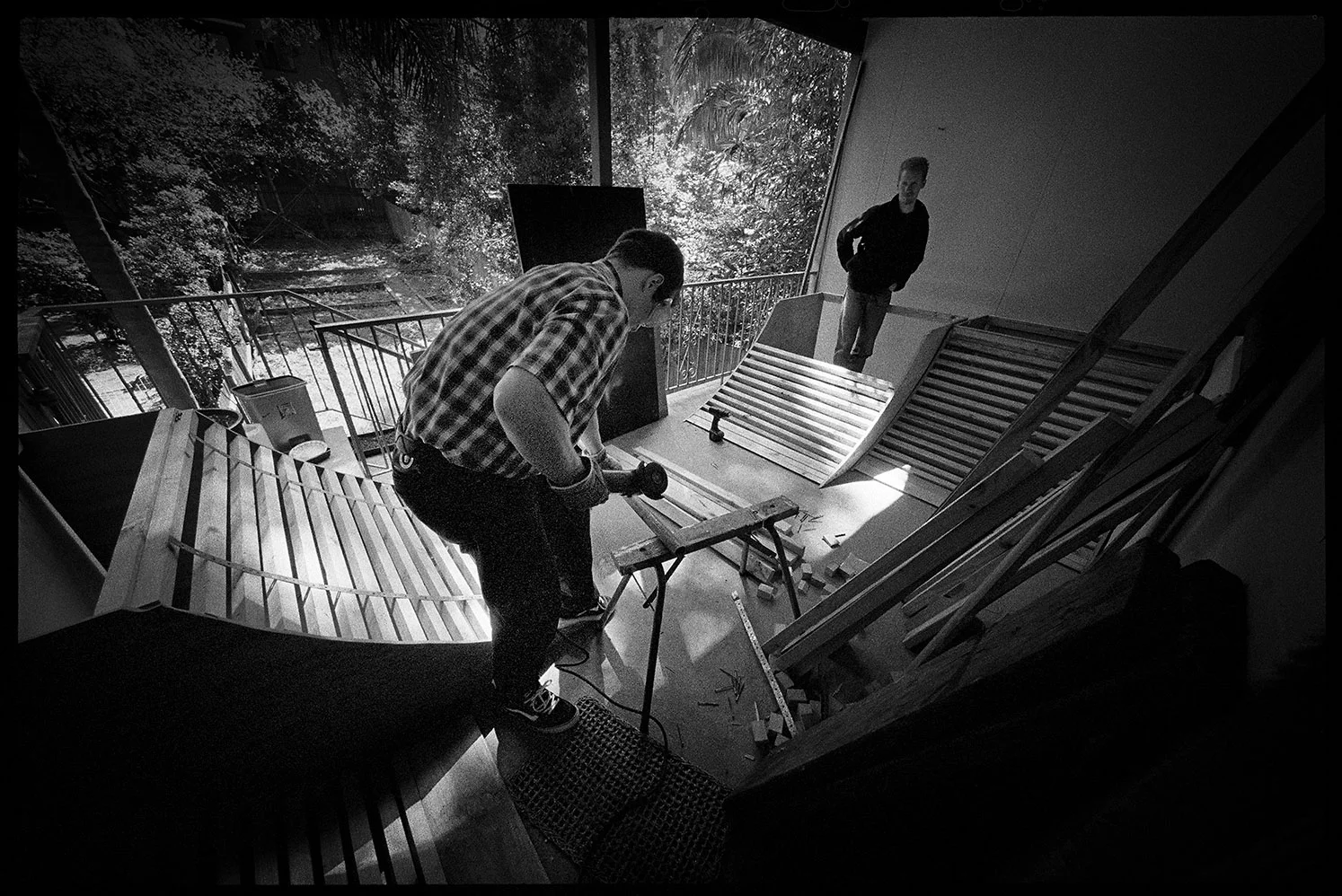 Building the Death Trap ramp, Enmore, NSW, Silver Gelatin Print, 50.8cm x 60.1cm, 1/5