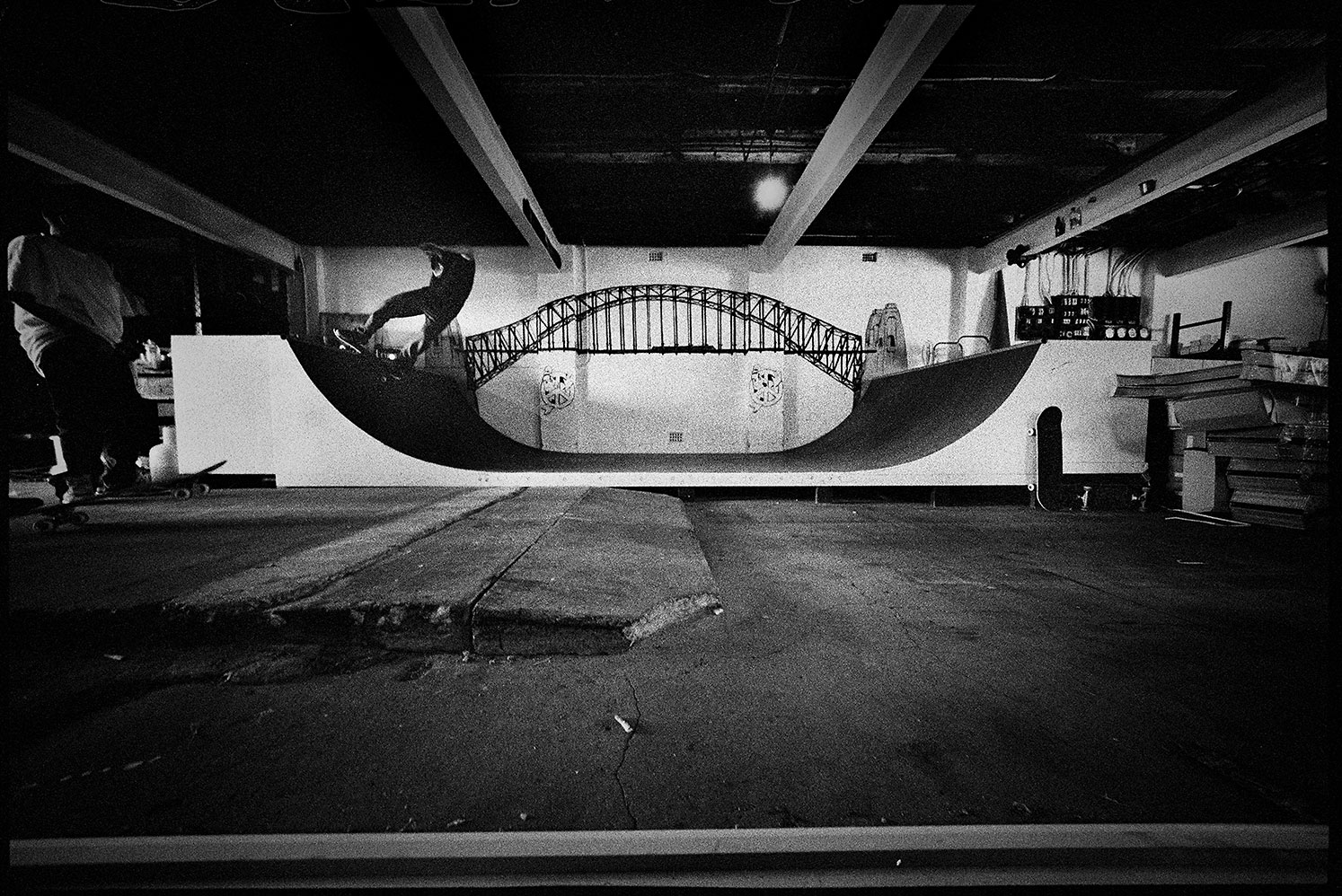 Nathan Ho, Frontside Disaster, Funeral Parlour Ramp, Dulwich Hill, NSW, Silver Gelatin Print, 50.8cm x 60.1cm, 1/5