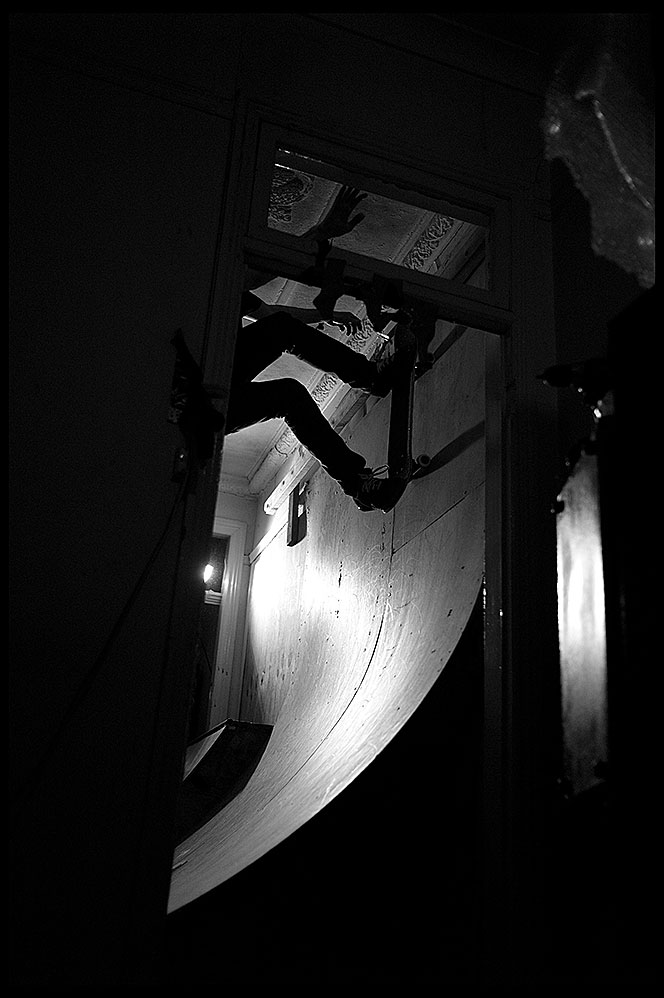 Leahey, Lounge Room Wallride, Enmore, NSW (2011), Archival Pigment Print, 84.1cm x 59.4cm